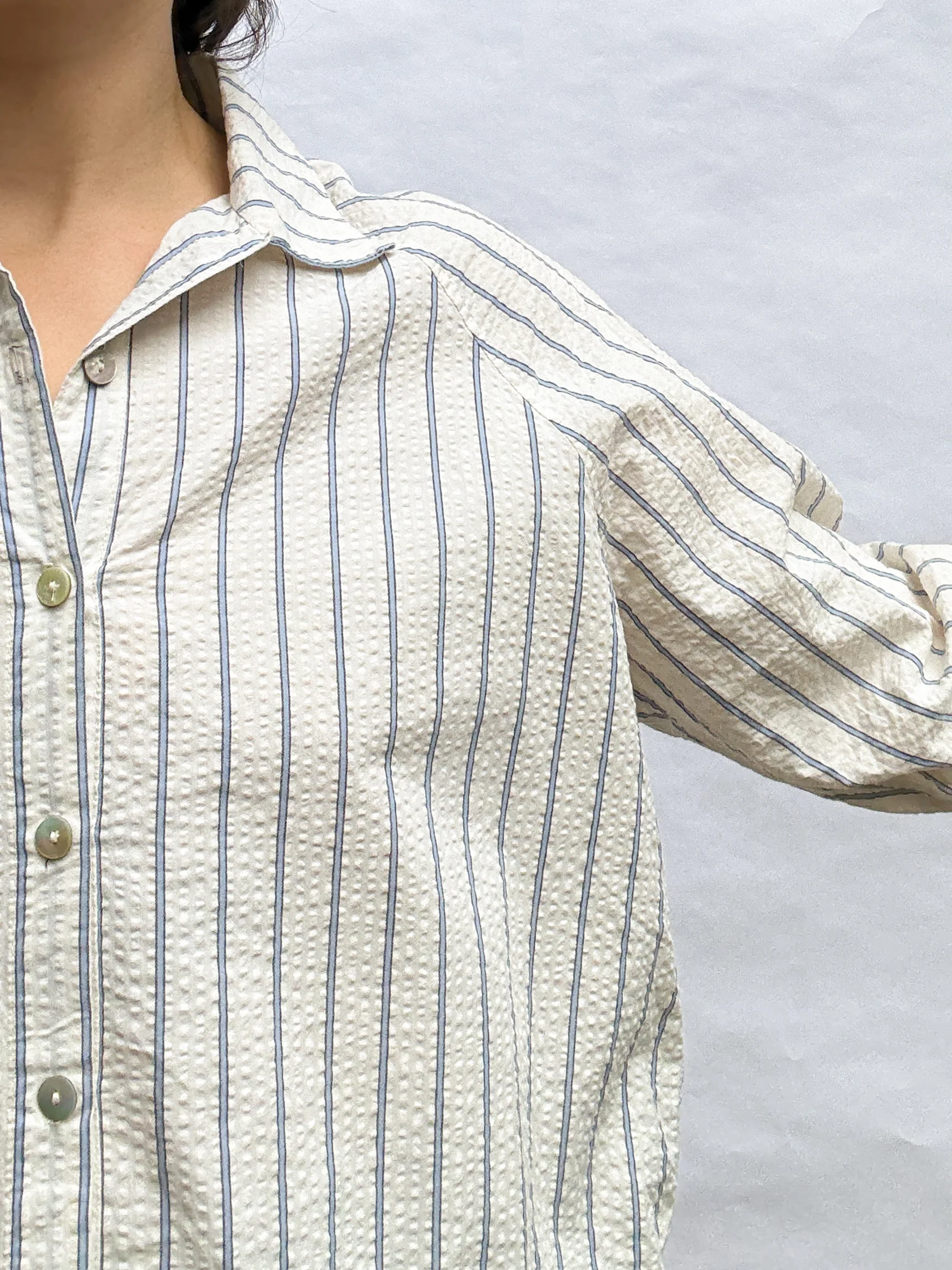 Paradise Patterns Rose Raglan Button Up - Image 3
