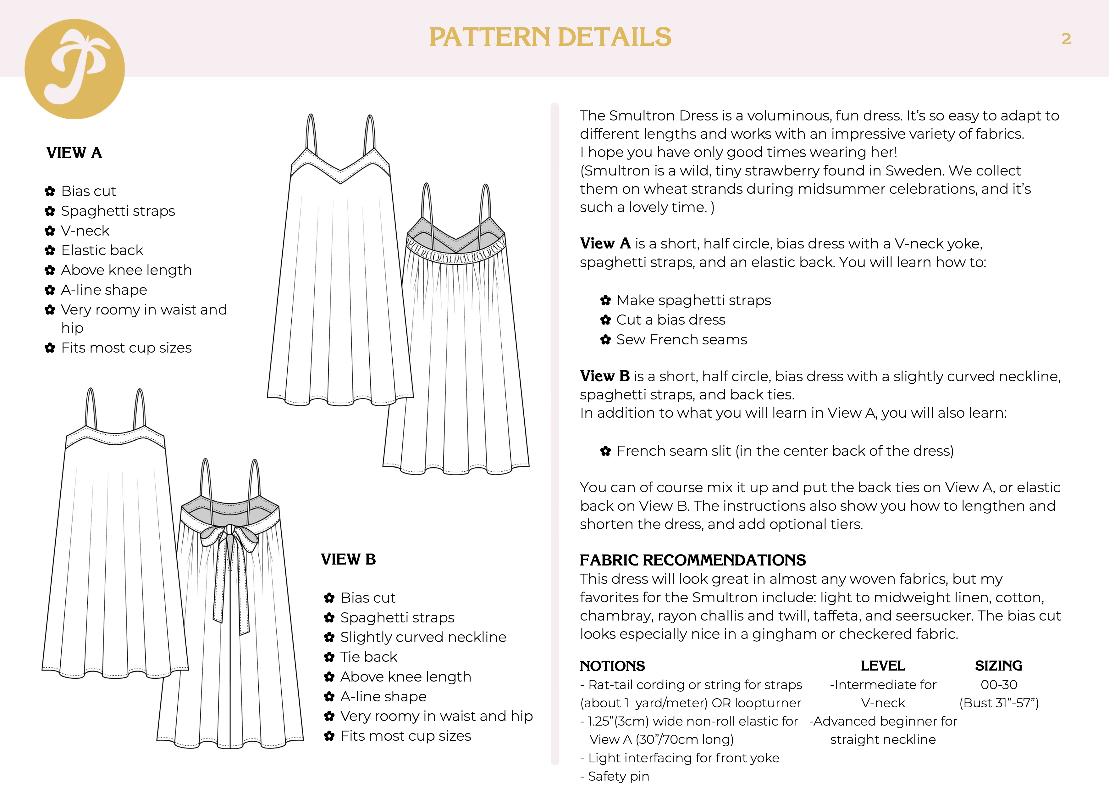 Paradise Patterns Smultron Dress - Image 7
