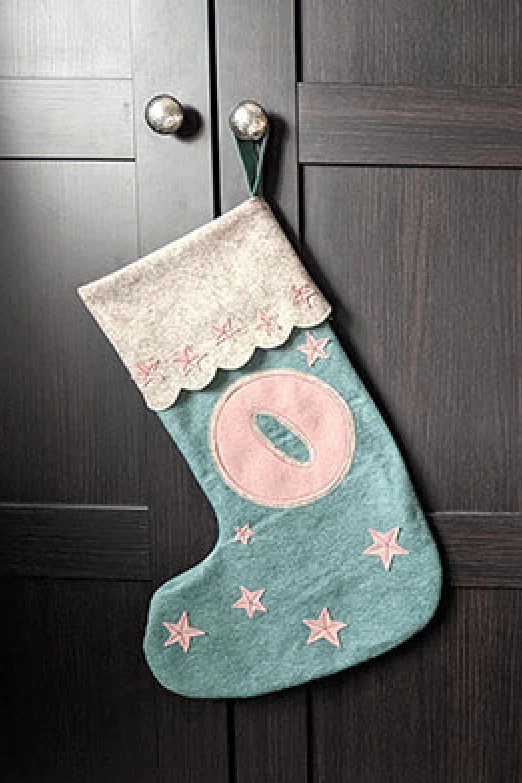 Pattern Paper Scissors Christmas Stocking - Image 2