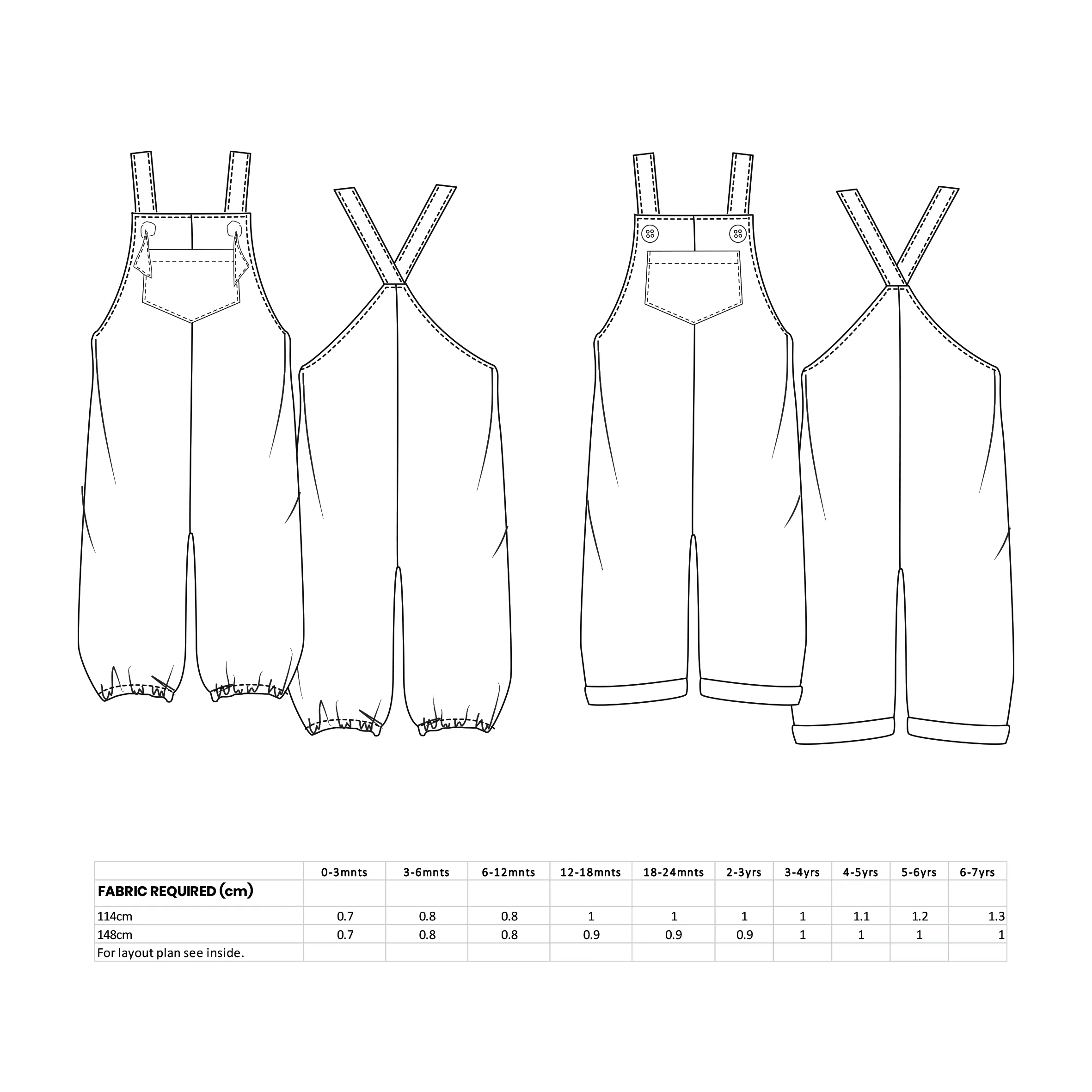 Pattern Paper Scissors Florrie Woven Romper - Image 10