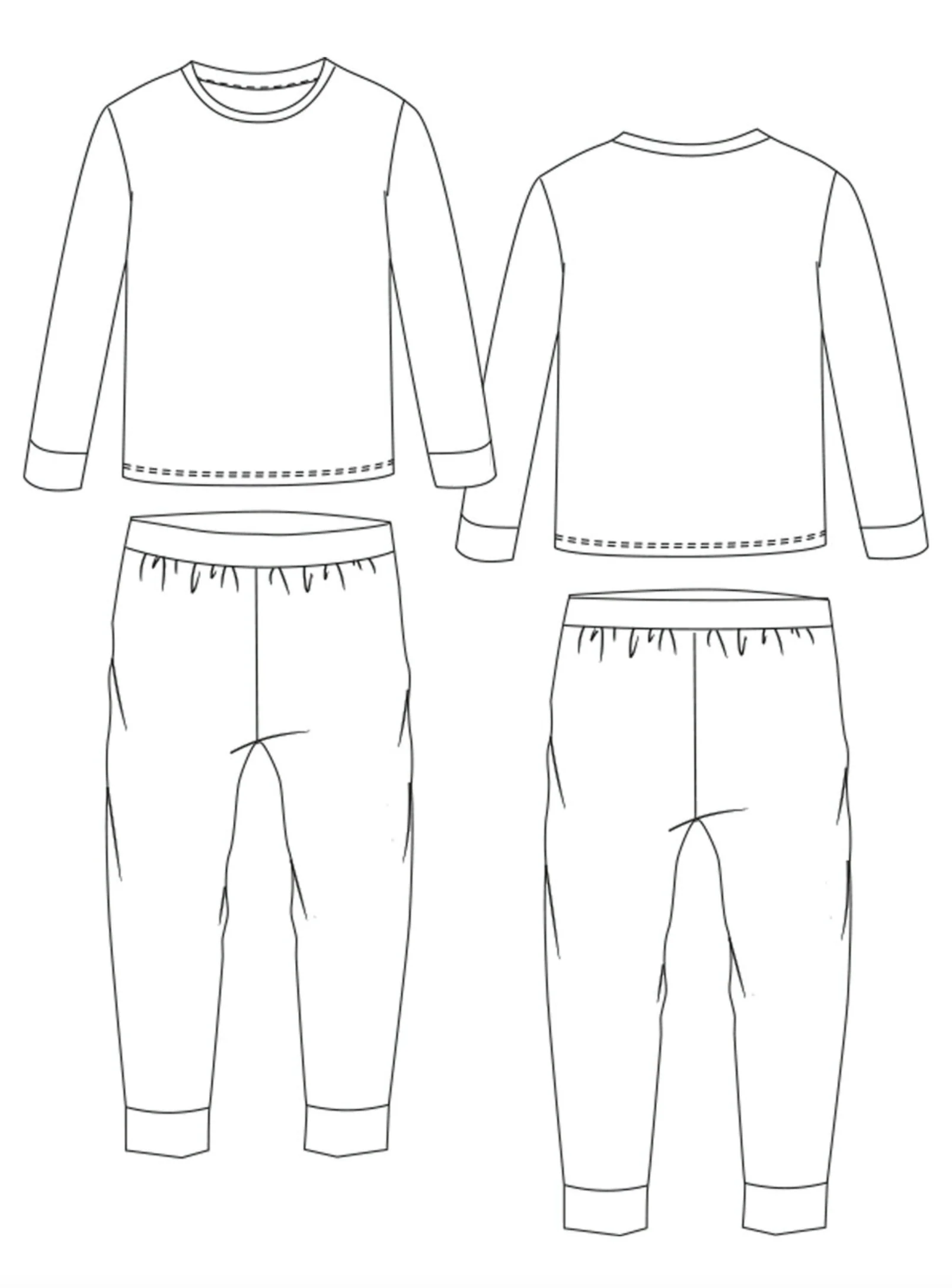 Pattern Paper Scissors Women's Perri PJs - Image 4