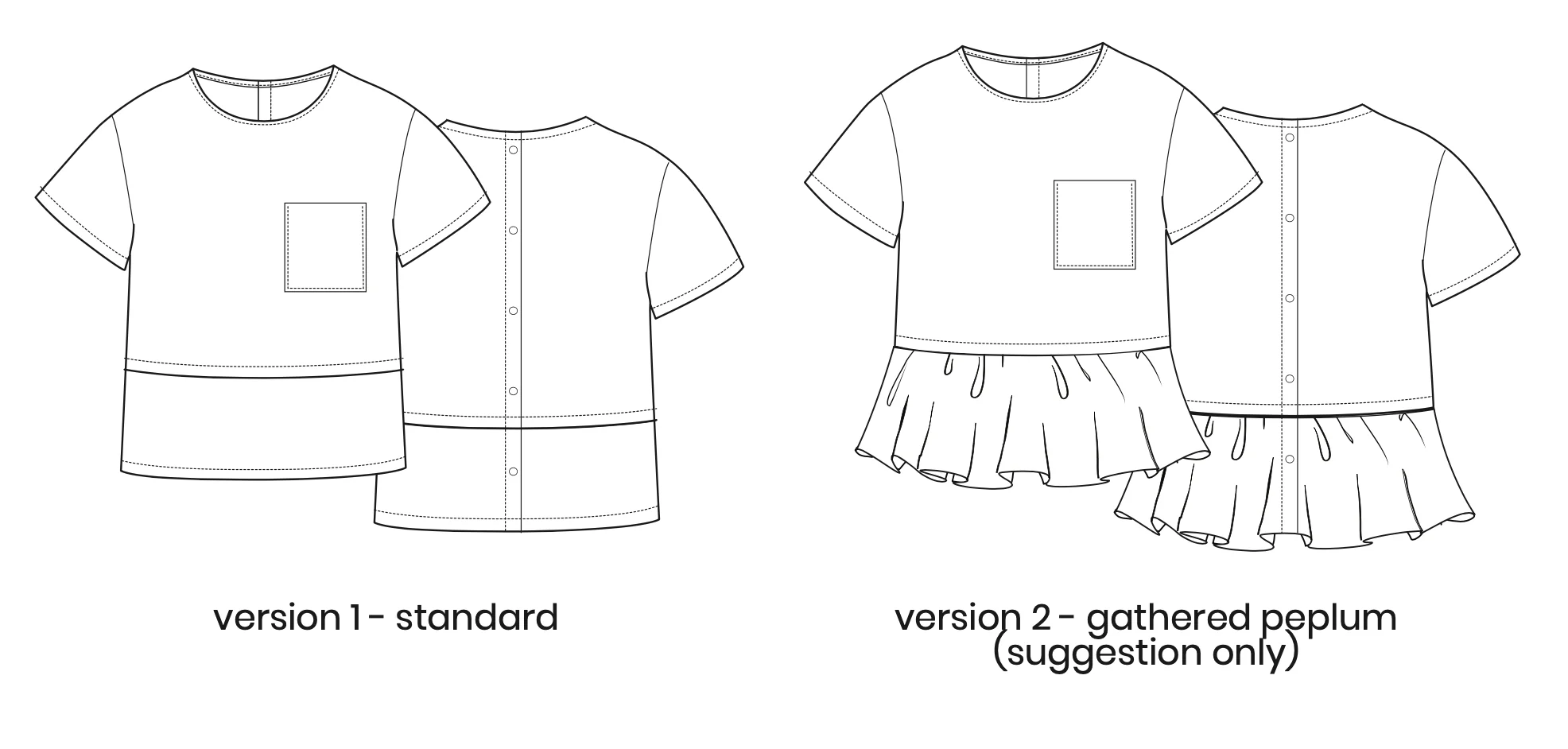 Pattern Paper Scissors Wren Woven Tee - Image 7