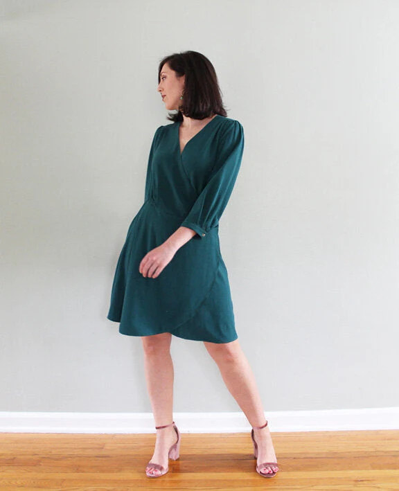 Pattern Scout Romy Wrap Top and Dress - Printed copy shop B CUP (+£7.00)