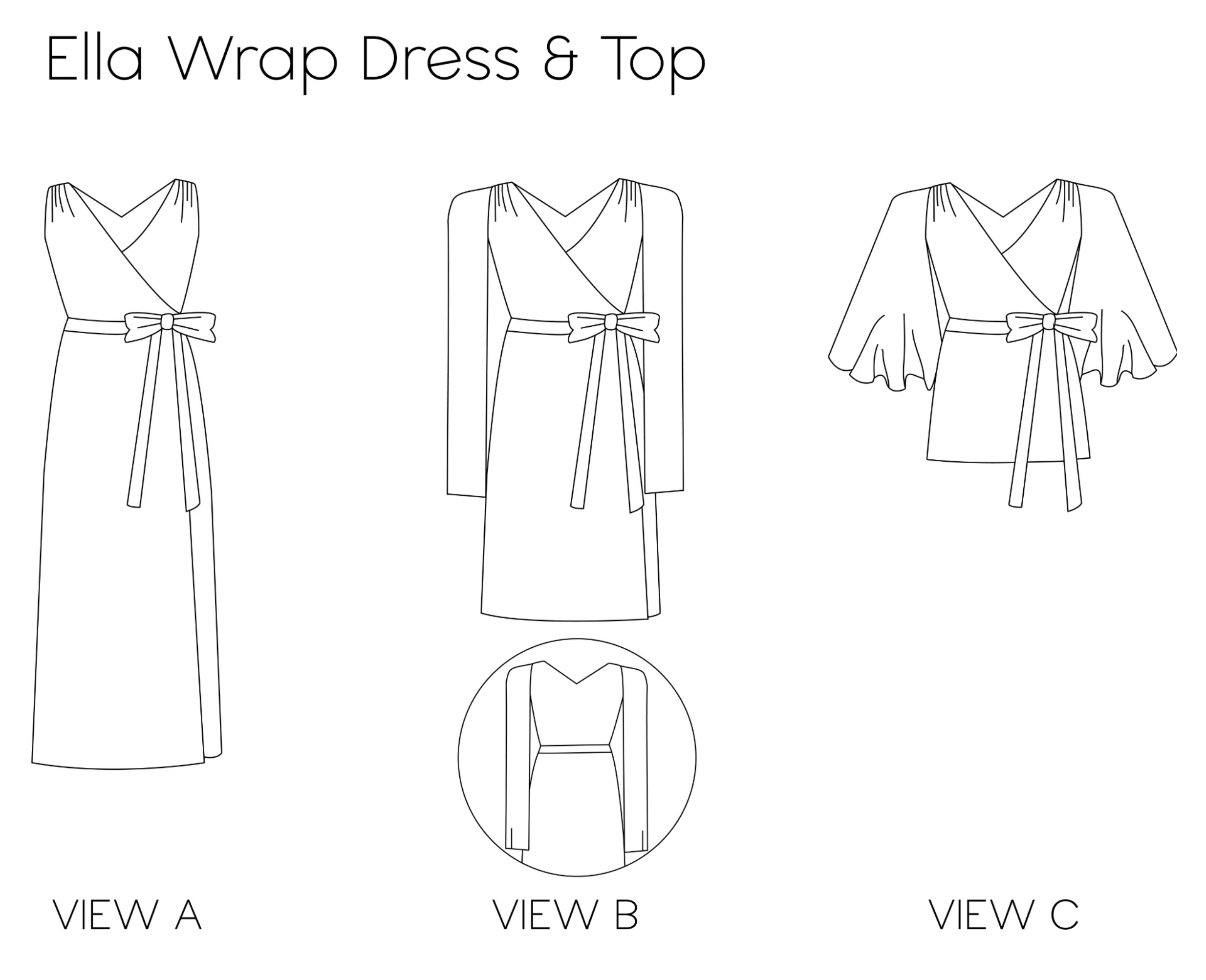 Pattern Sewciety Ella Wrap Dress and Top - Image 9