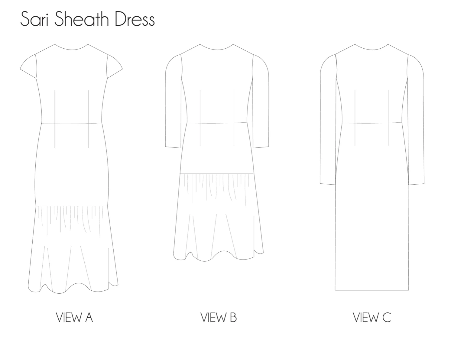 Pattern Sewciety Sari Sheath Dress - Image 9
