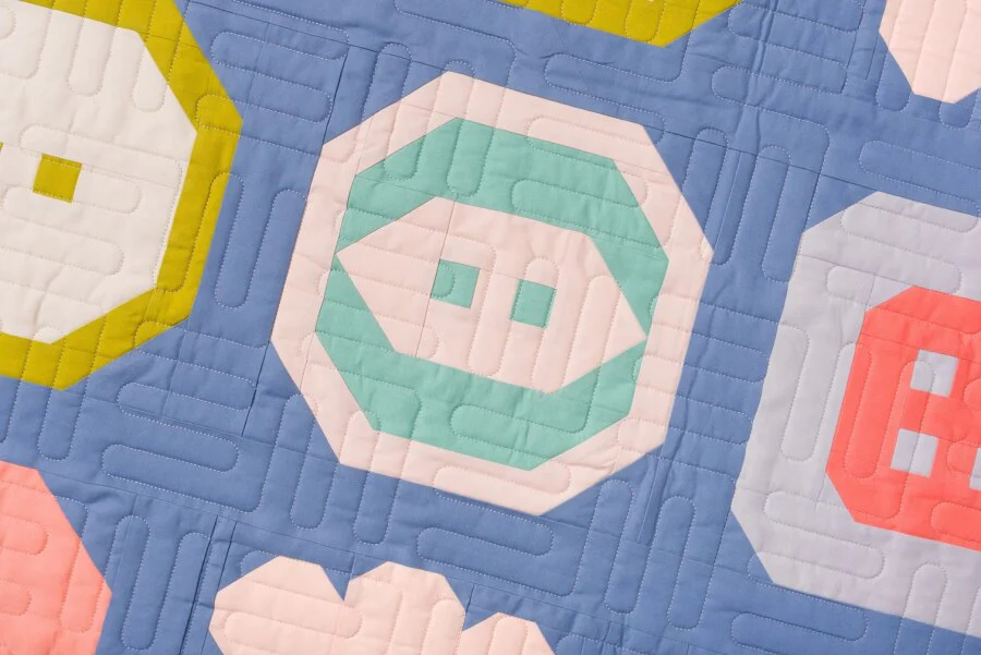 Pen and Paper Patterns Buttoned Up Quilt - Image 6