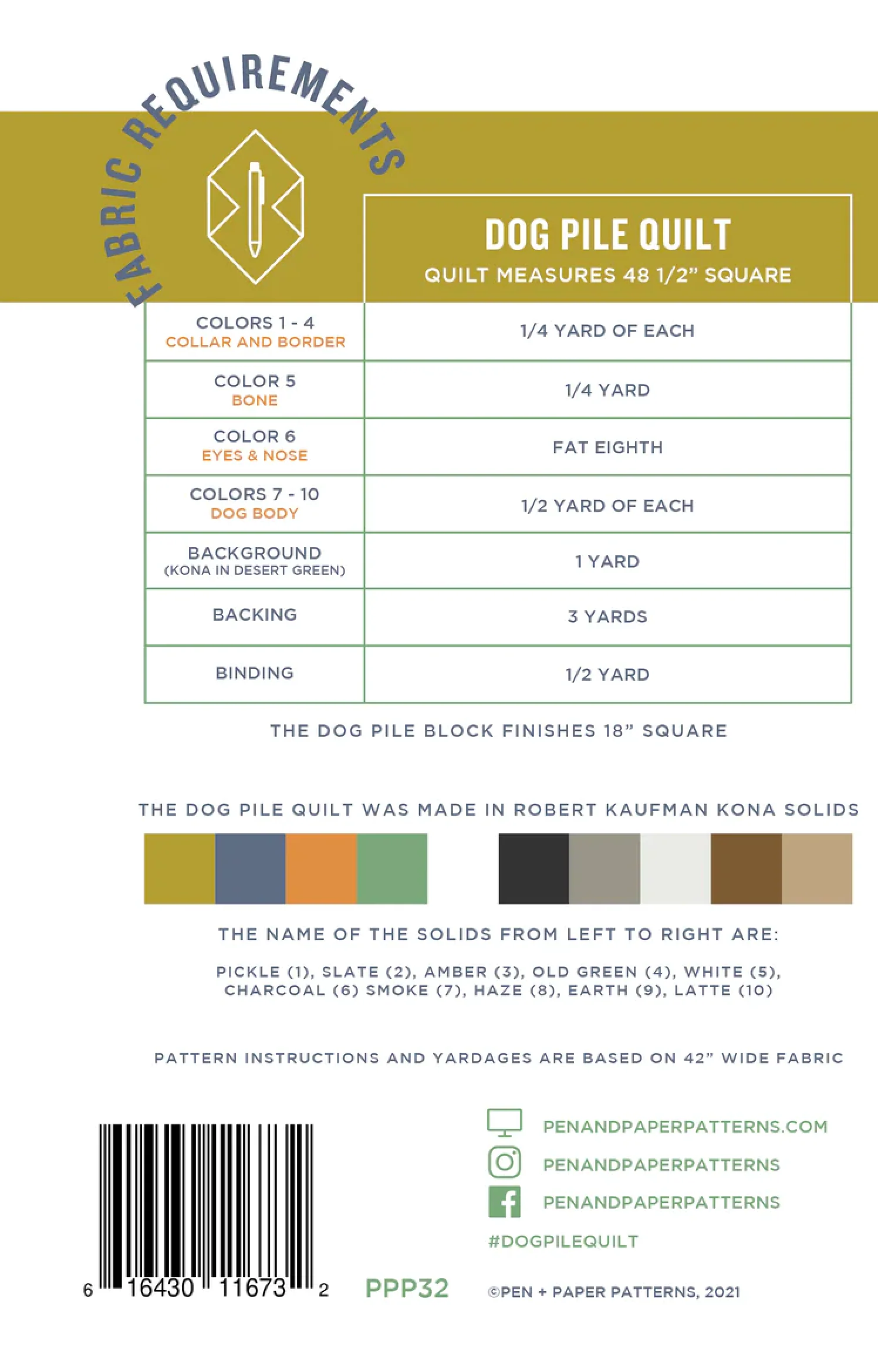 Pen and Paper Patterns Dog Pile Quilt - Image 4