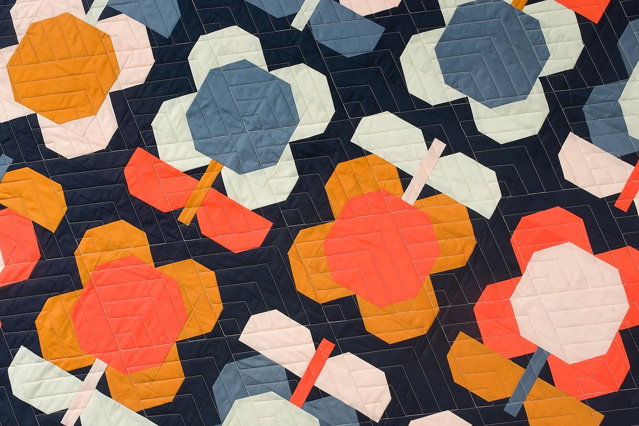 Pen and Paper Patterns Folk Blooms Quilt - Image 2