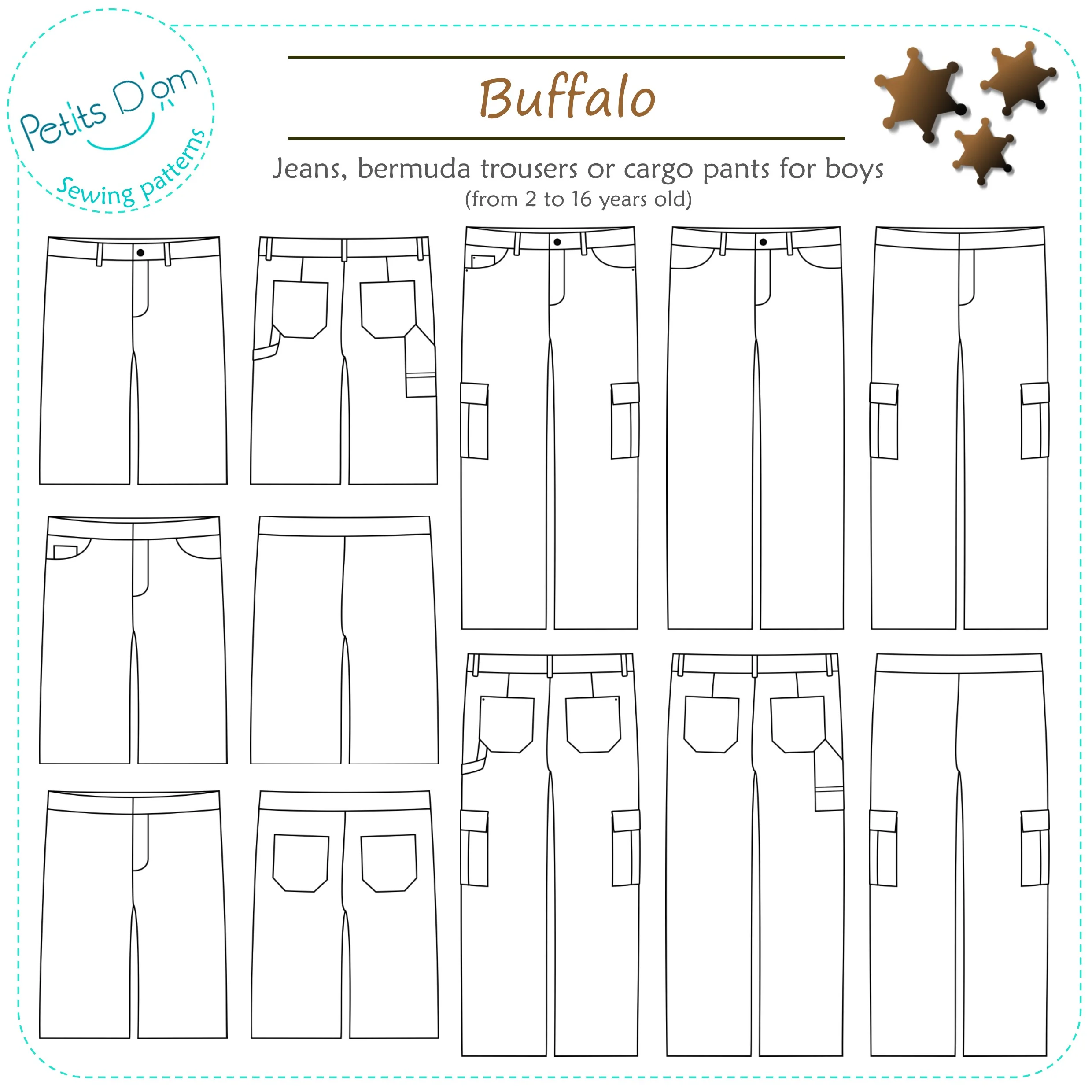 Petits D'om Buffalo Jeans, Cargo Pants or Shorts - Image 13