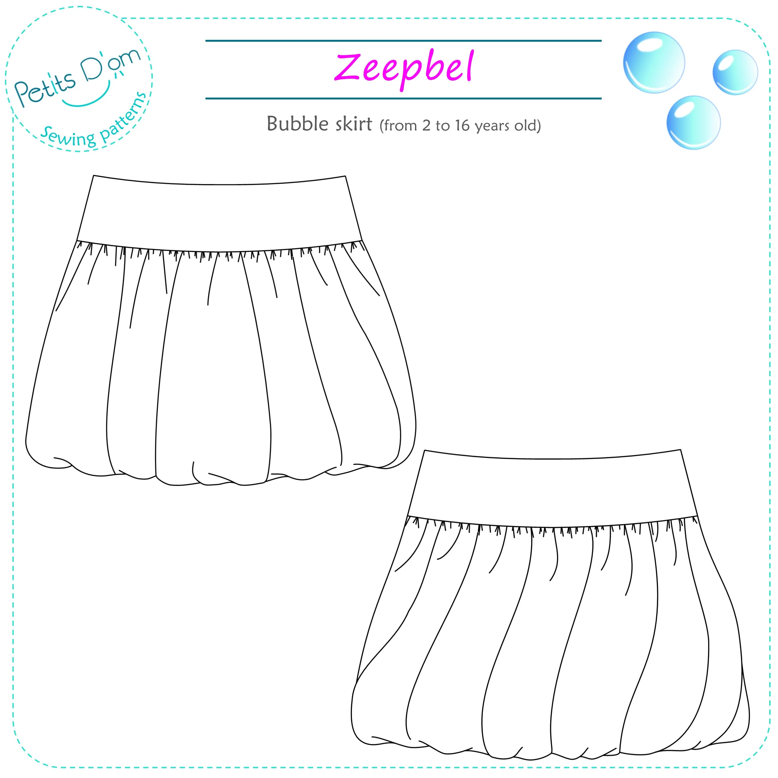 Petits D'om Zeepbel Bubble Skirt - Image 11