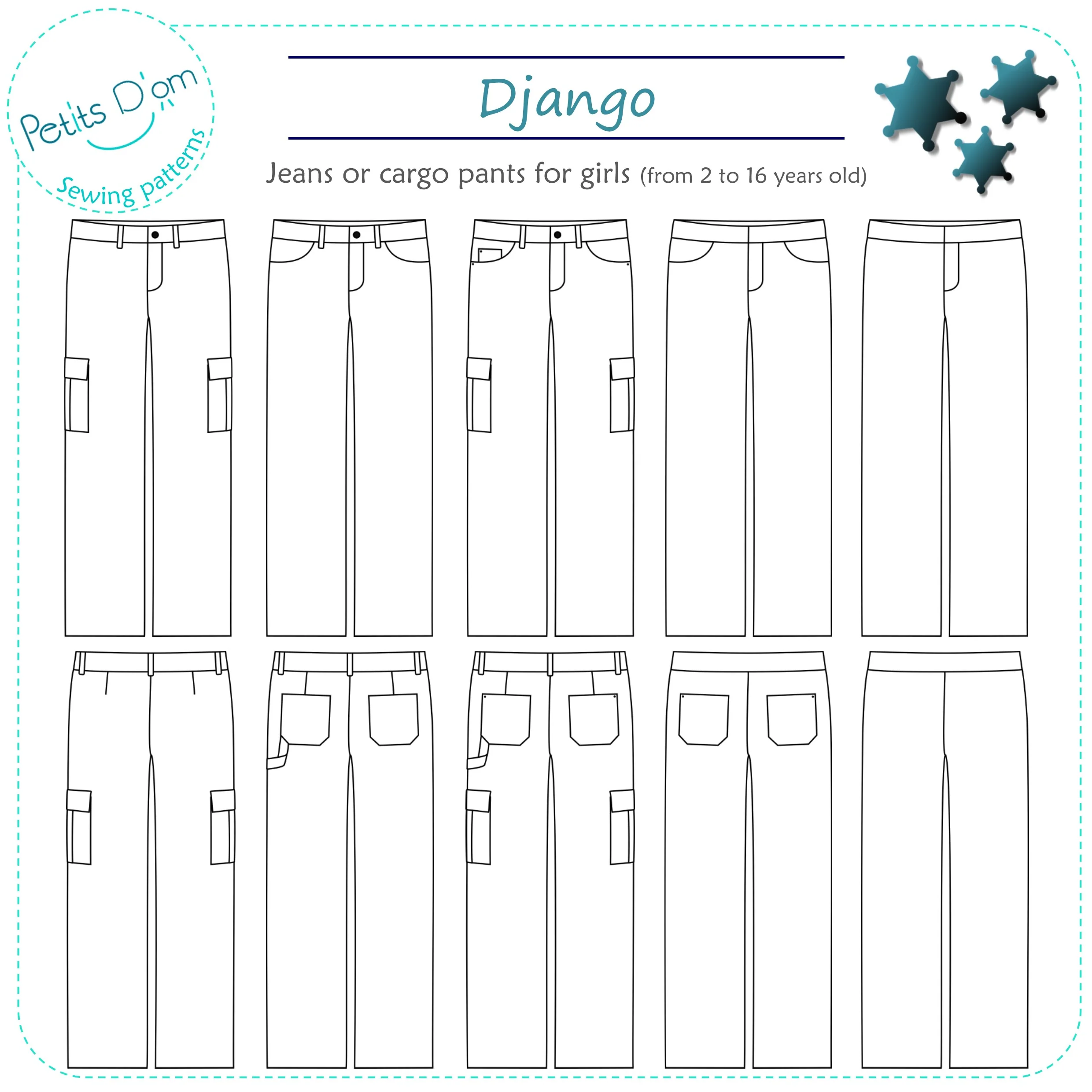Petits D'om Django Jeans or Cargo Pants - Image 14