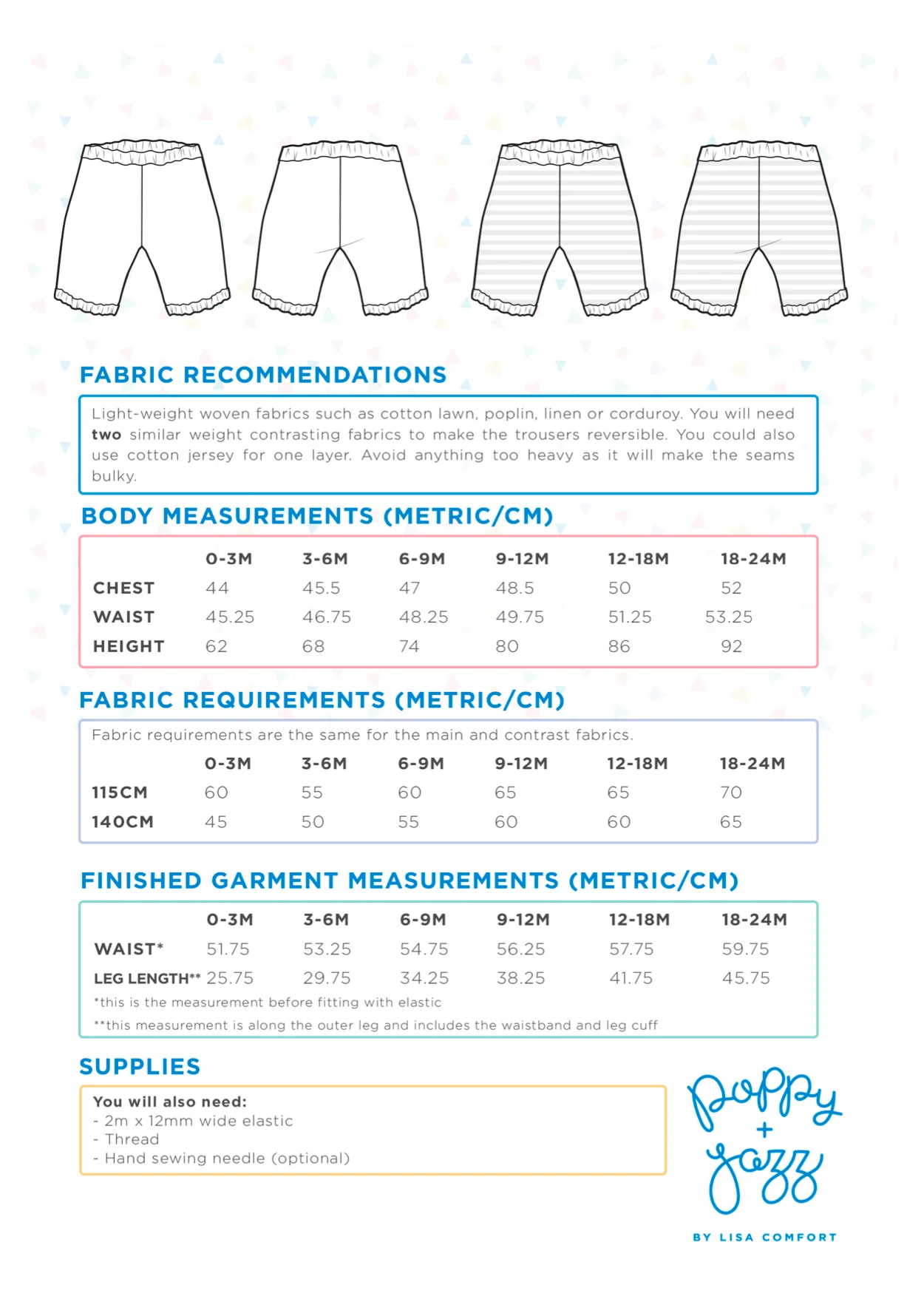 Poppy & Jazz Babies' Clover Reversible Trousers - Image 8