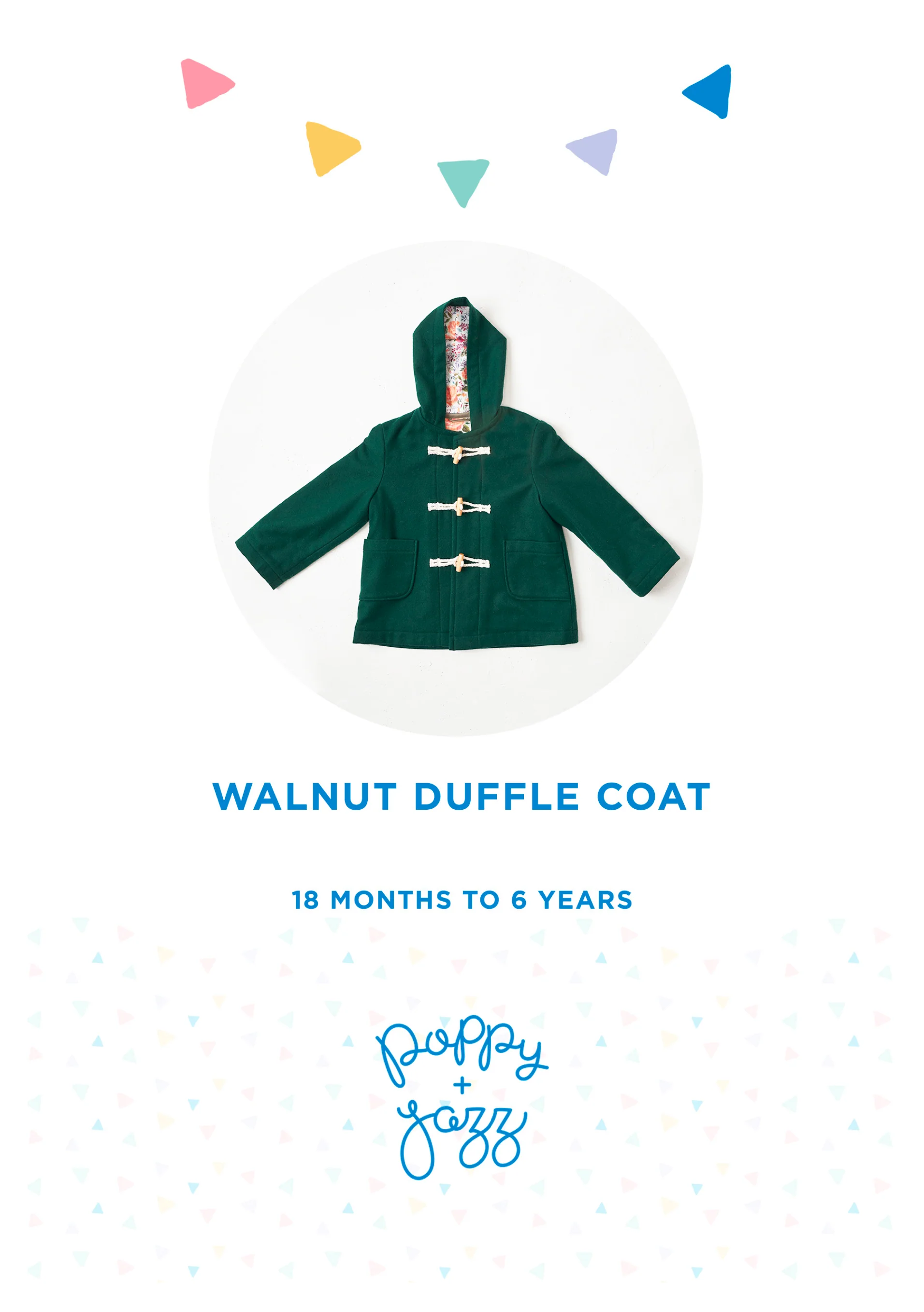 Poppy & Jazz Baby/Child Walnut Duffle Coat - Image 5