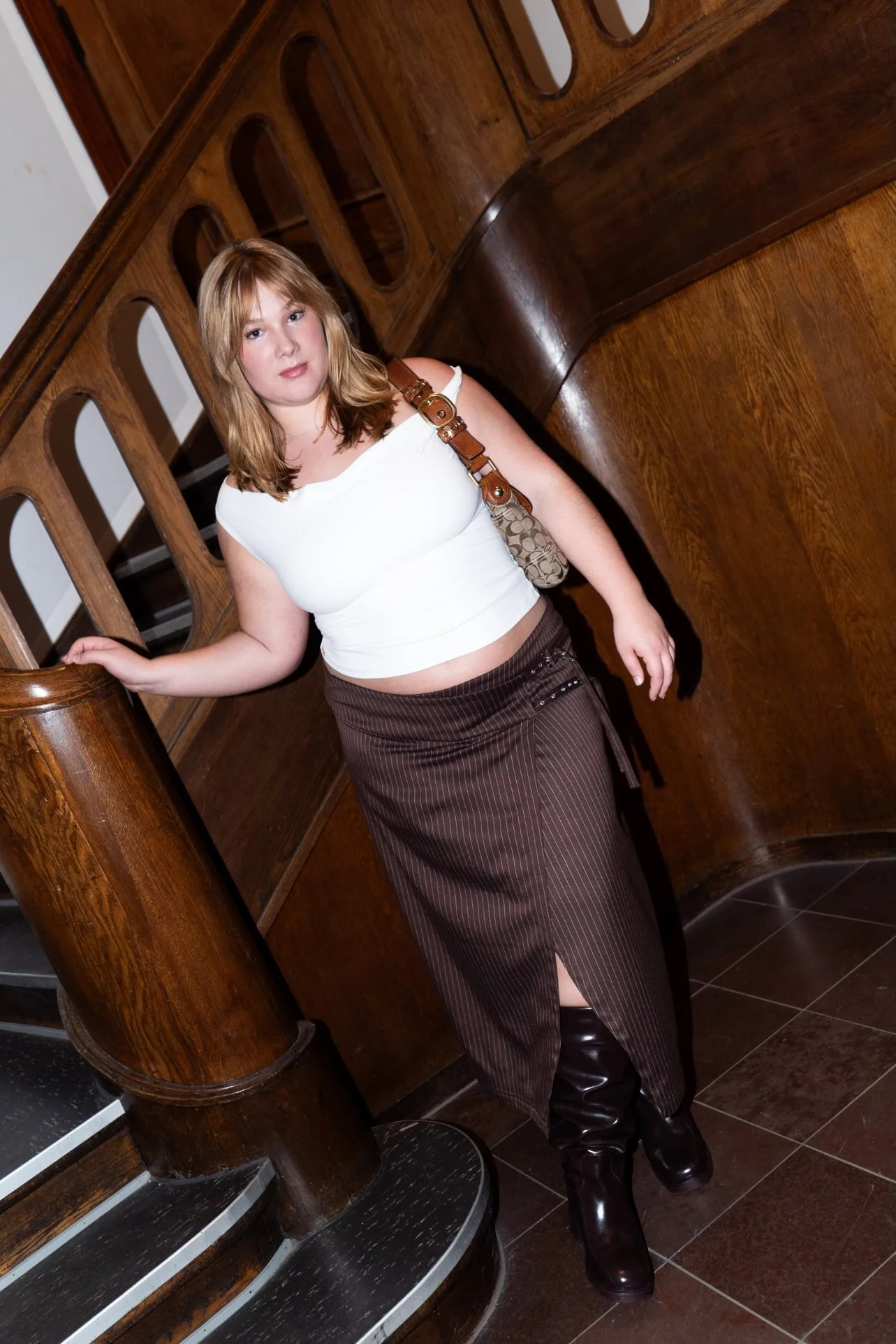 Puff and Pencil Buckle Skirt - Image 5