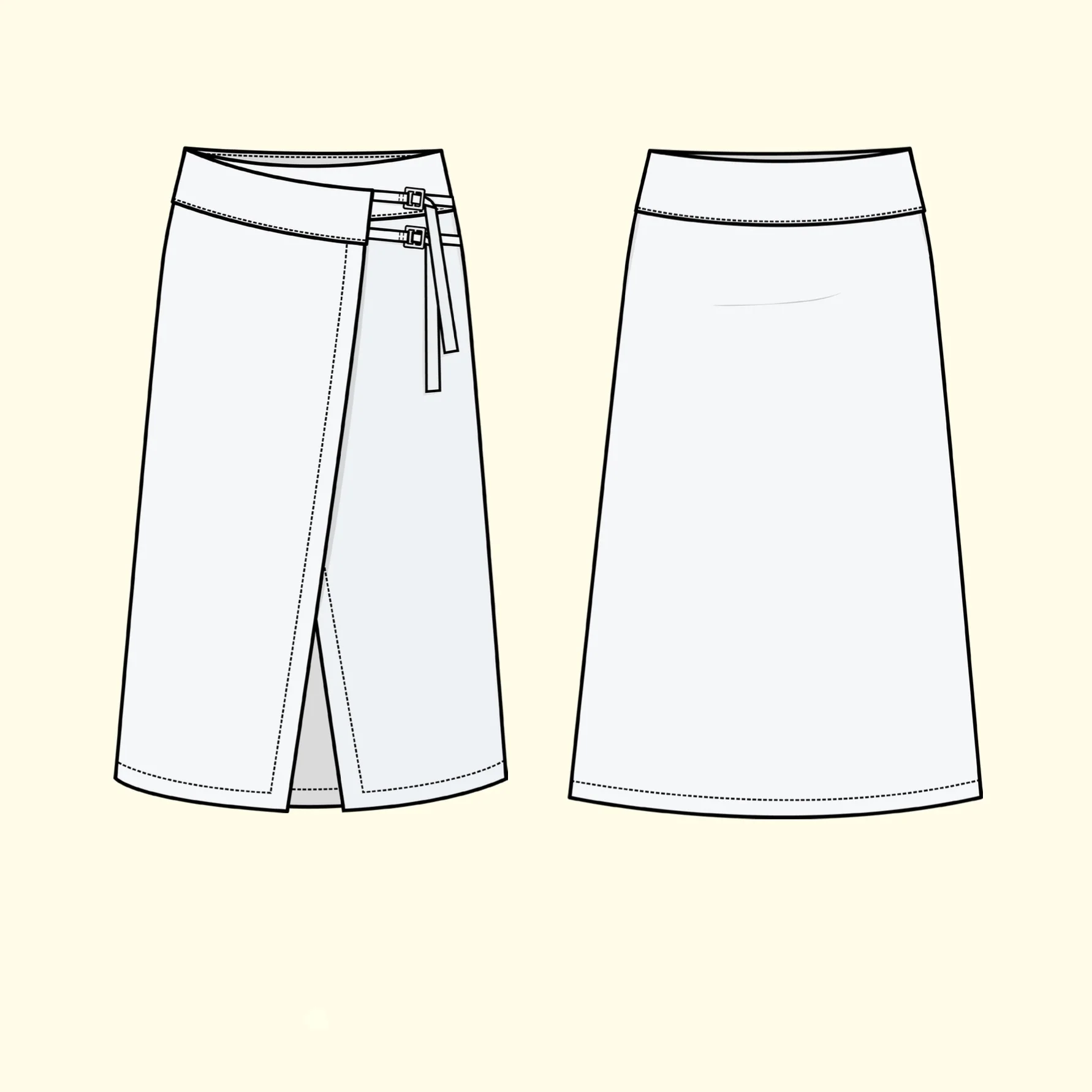 Puff and Pencil Buckle Skirt - Image 8