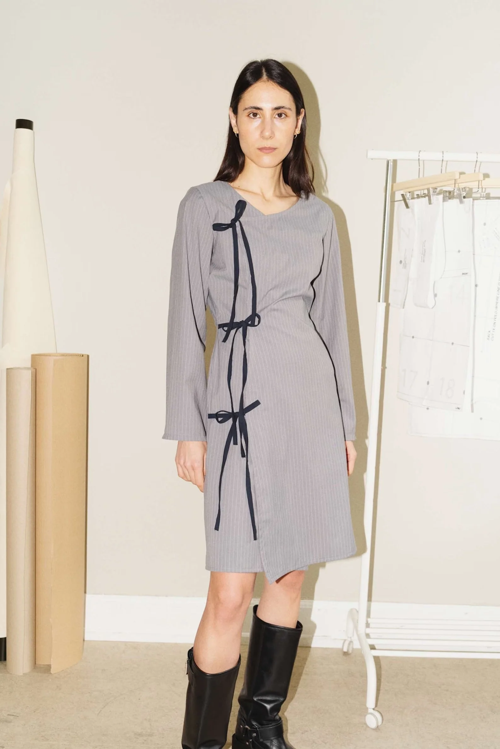 Puff and Pencil Crossover Dress & Cone Sleeve - Printed copy shop (+£7.00)