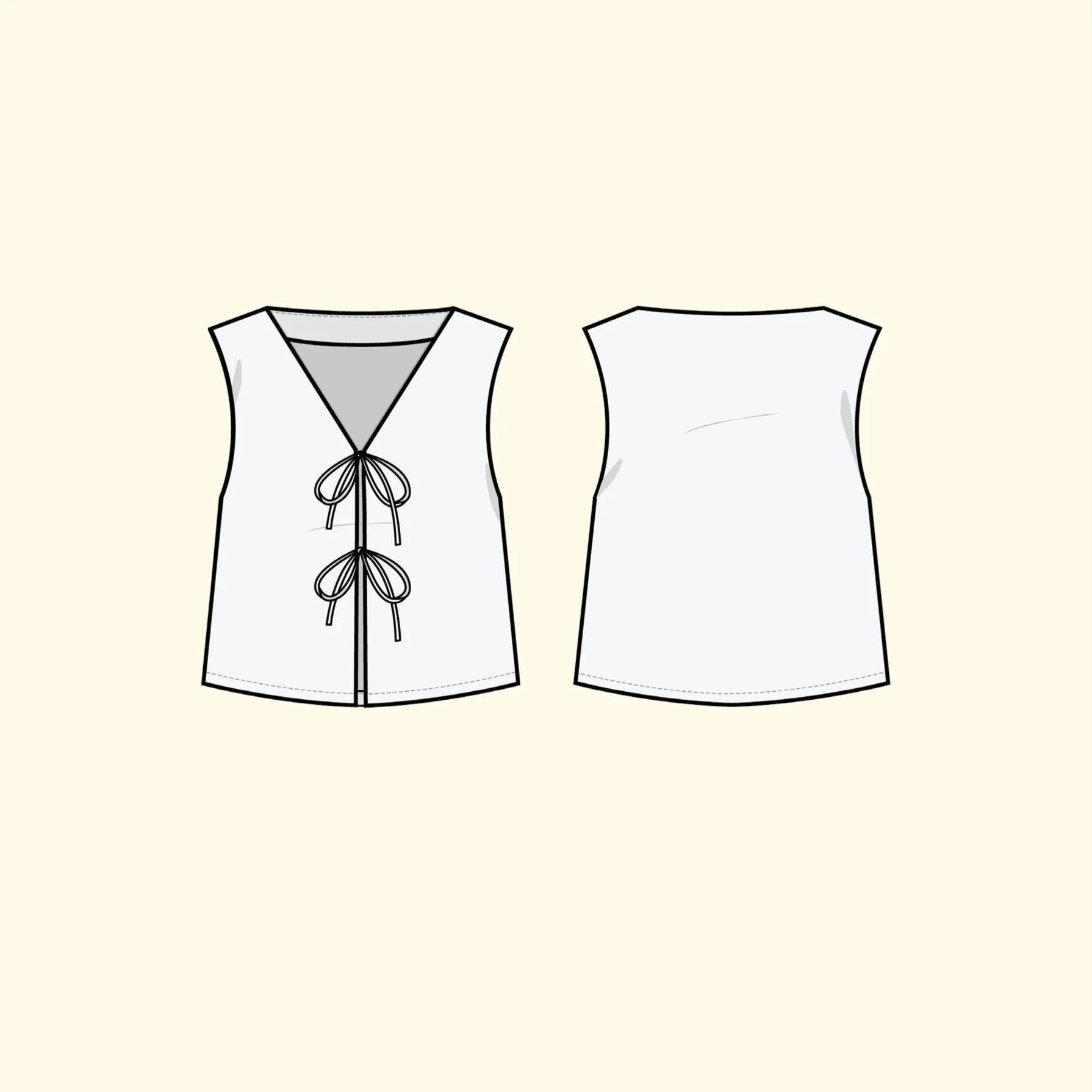 Puff and Pencil Tie Blouse & Cone Sleeve - Image 6