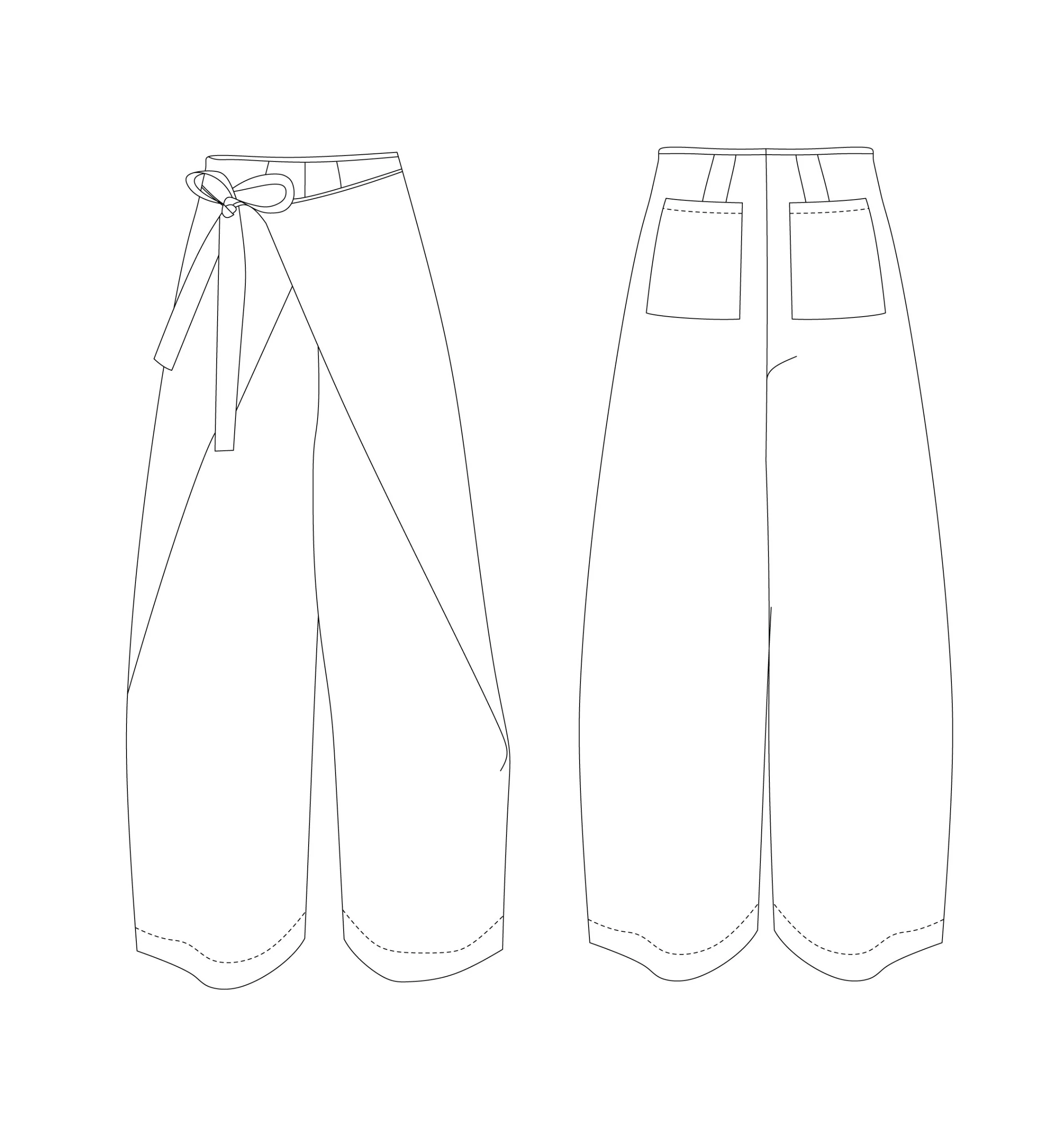 Ready to Sew Phen Wrap Pants - Image 11