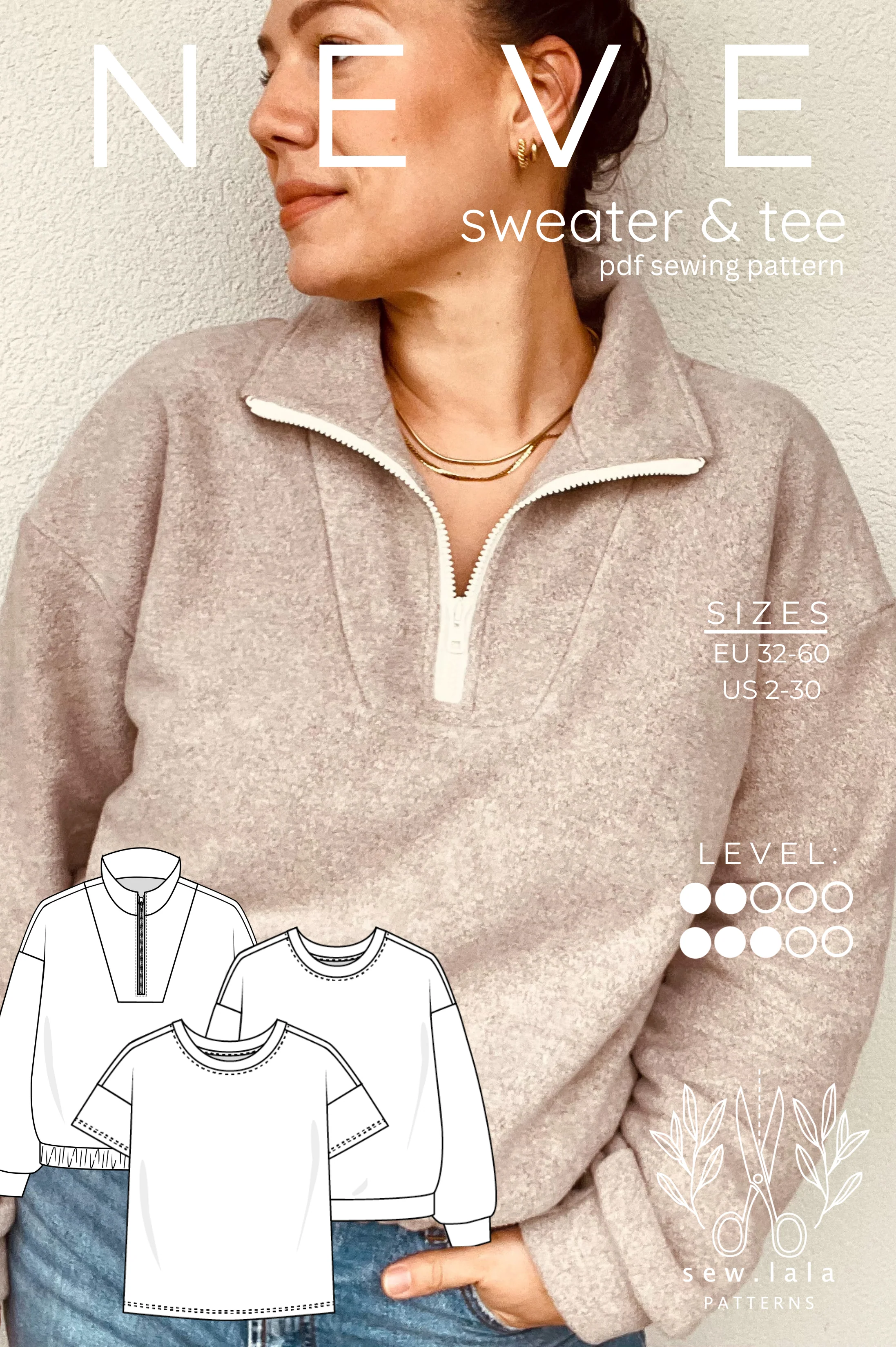 Sew.lala Patterns Neve Sweater and Tee - Image 11