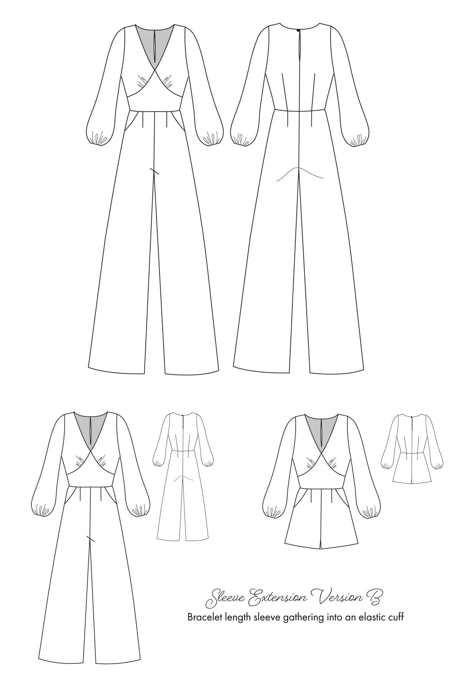 Sew Love Patterns Springe Jumpsuit Sleeve Extension - Image 8