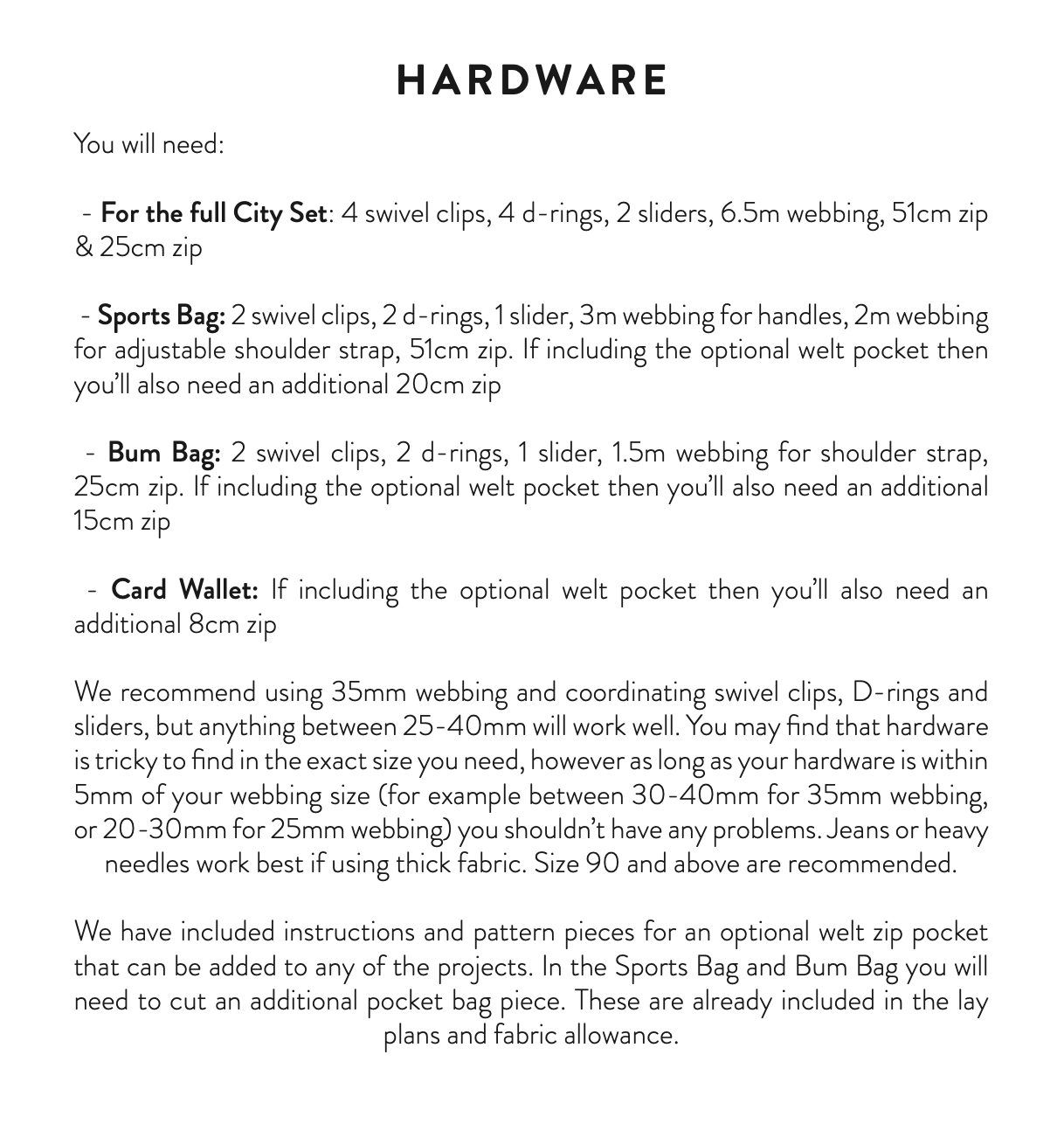 Sew Over It City Set Bag Collection - Image 13