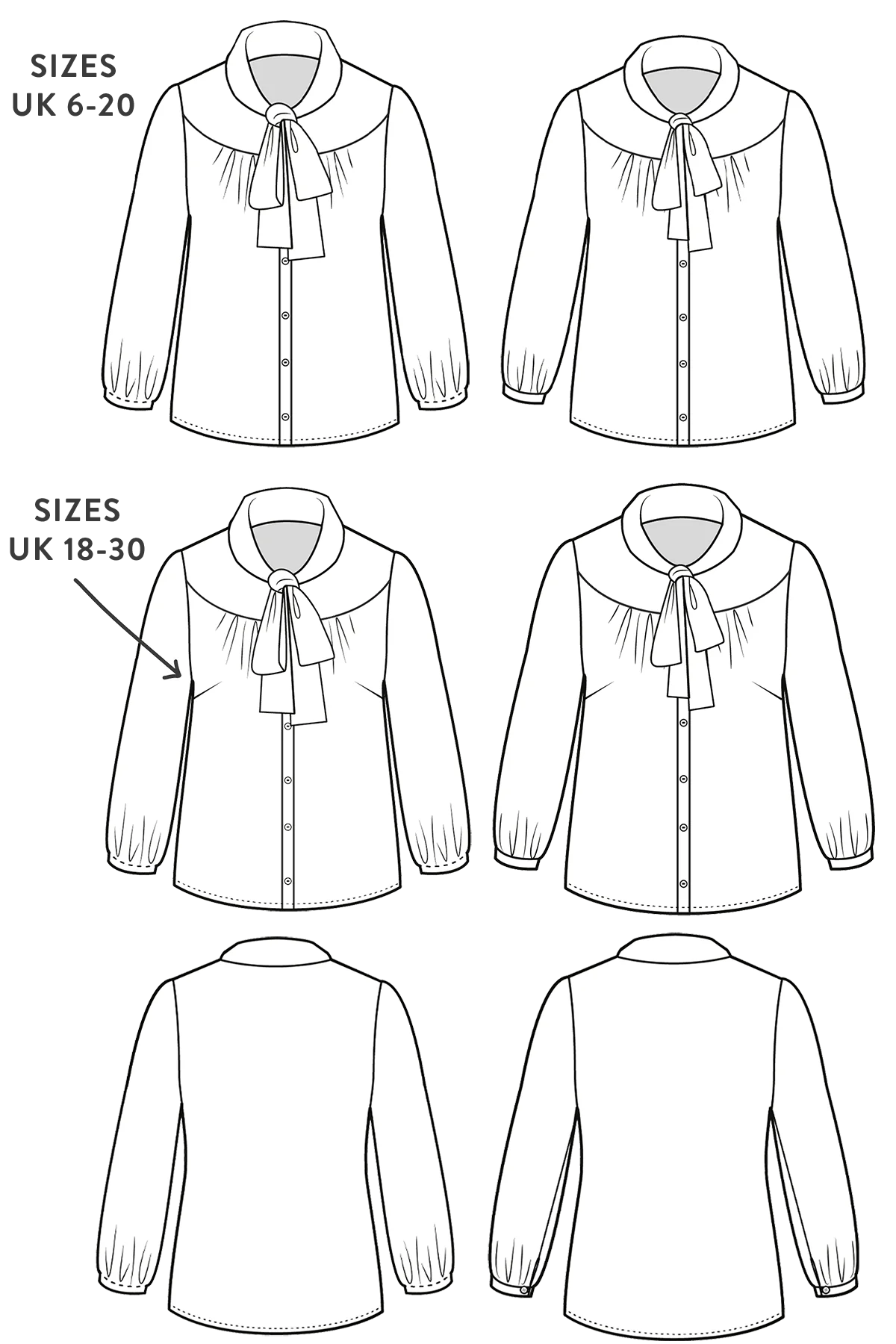 Sew Over It Pussy Bow Blouse Add-on Pack - Image 16