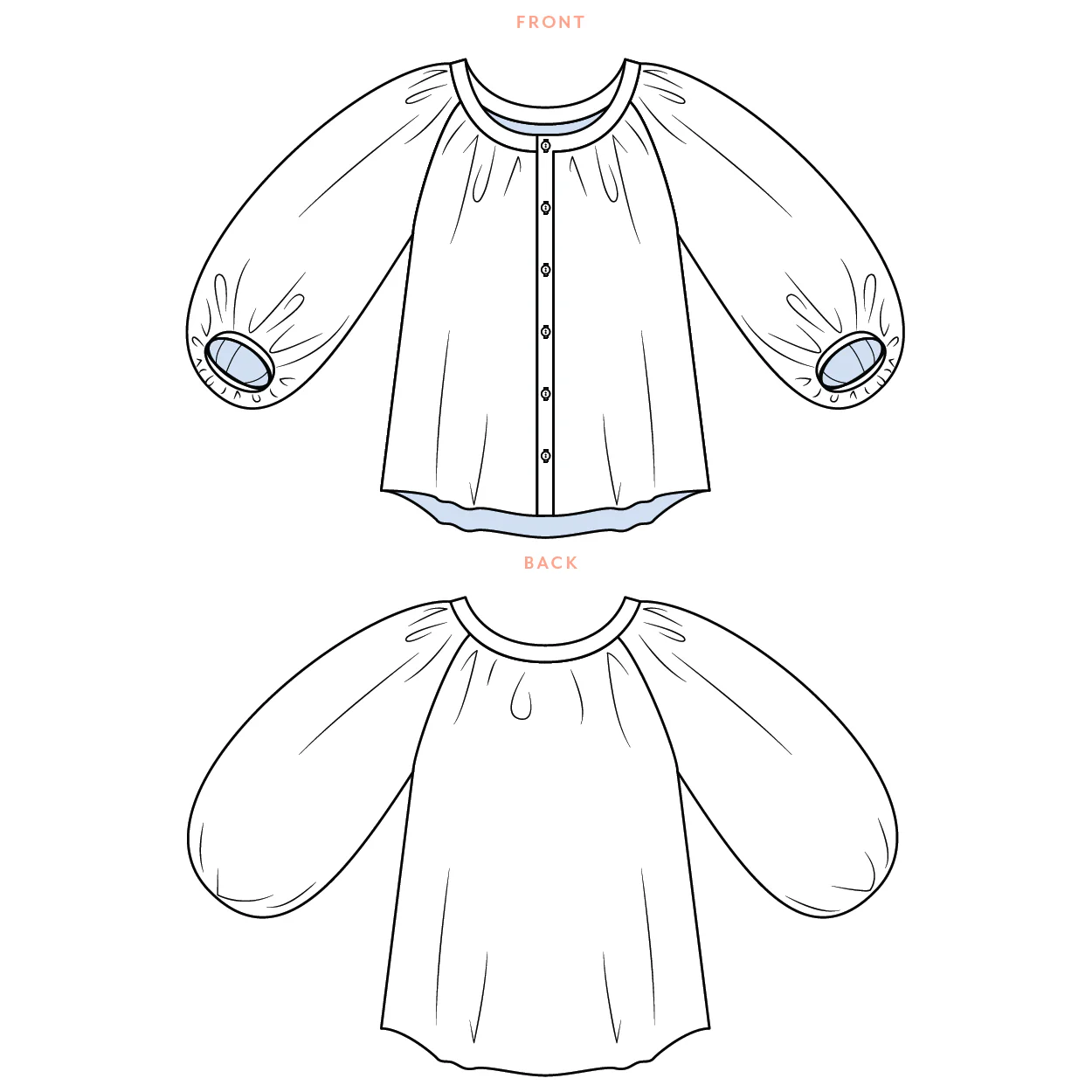 Sewing Patterns by Masin Amalfi Blouse - Image 9