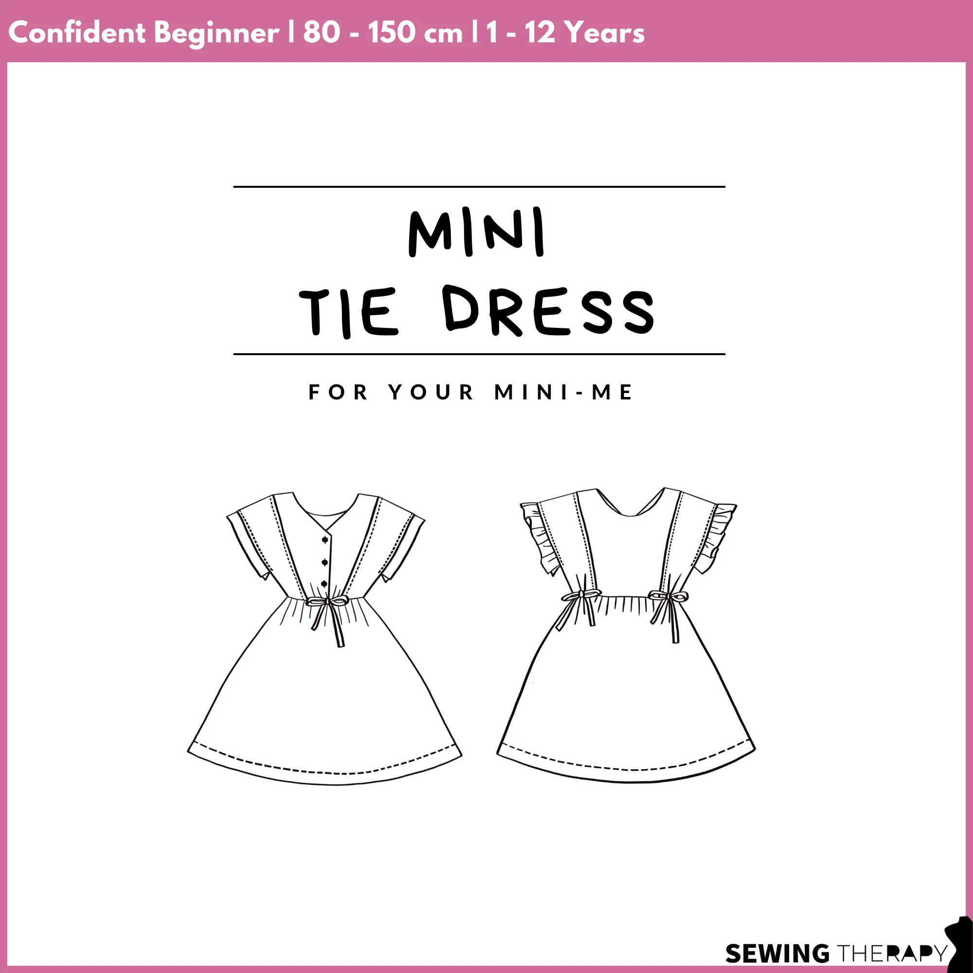 Sewing Therapy Baby/Child Mini Tie Dress - Image 11