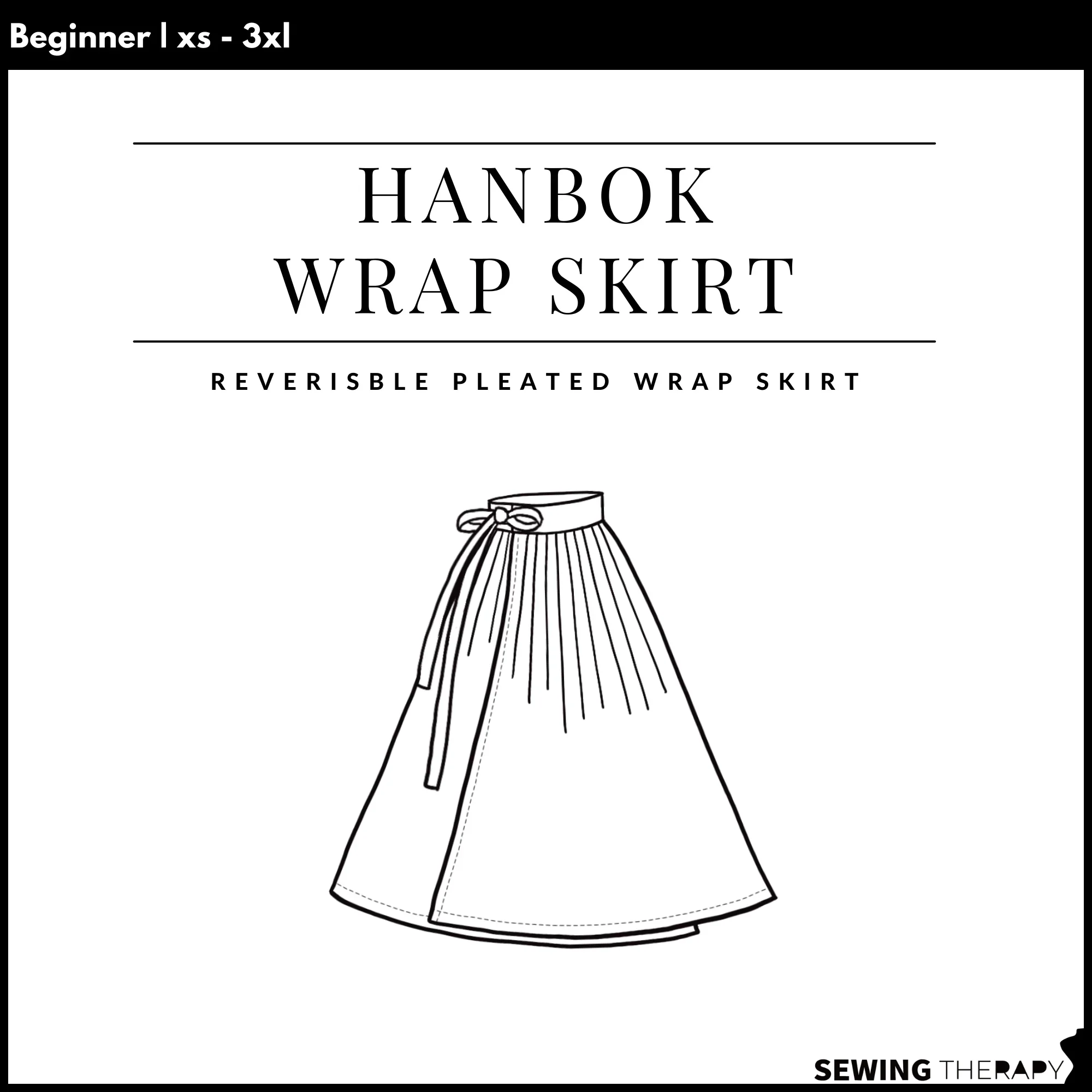 Sewing Therapy Hanbok Wrap Skirt - Image 10