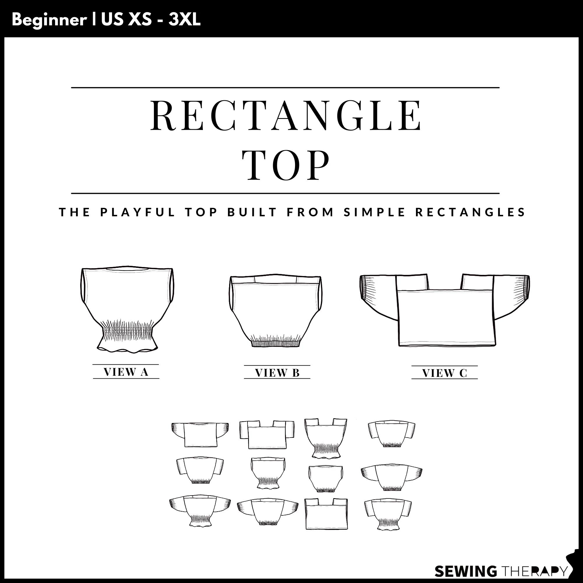 Sewing Therapy Rectangle Top - Image 14