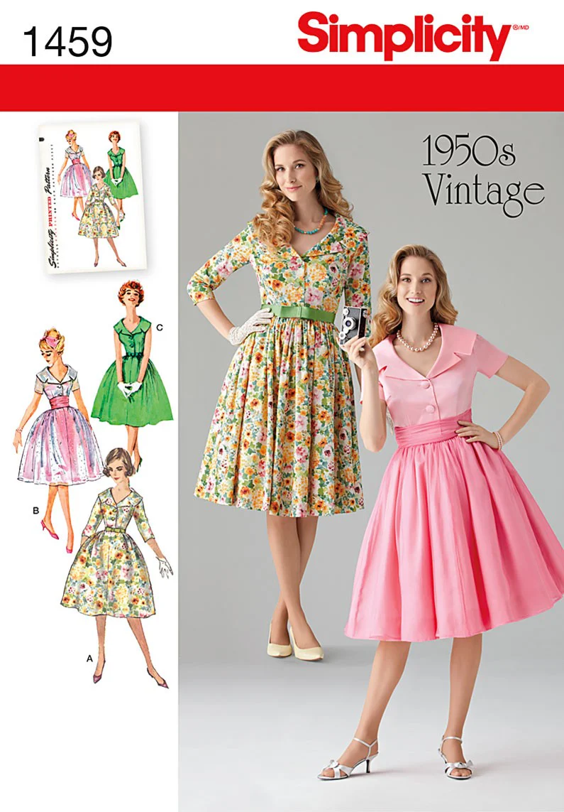 Simplicity 1950's Vintage Dress S1459 - Image 2