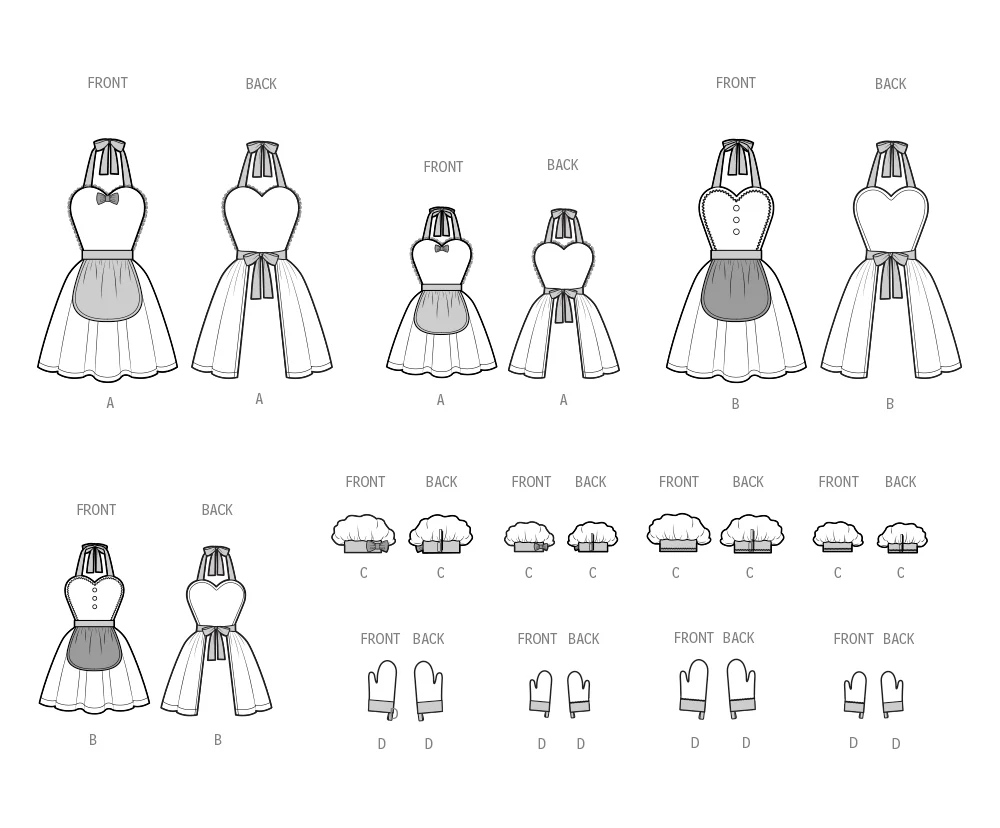 Simplicity Adult/Child Apron S3050 - Image 4