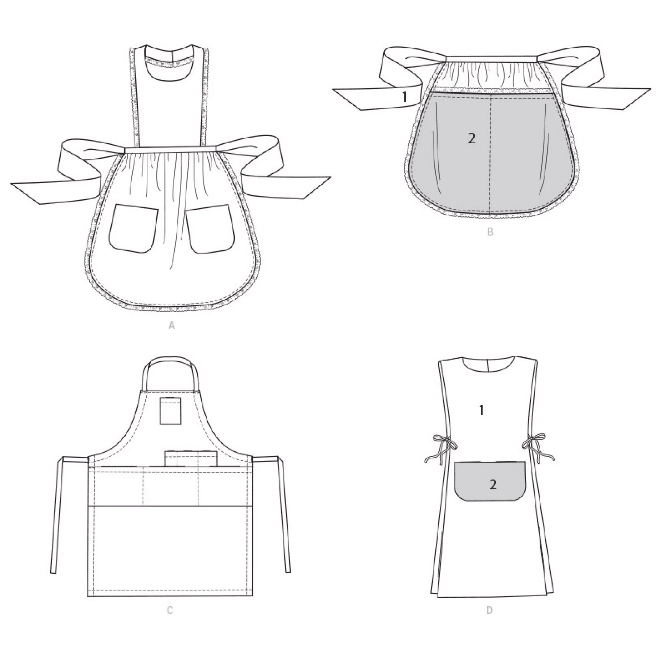 Simplicity Adult/Child Aprons S9301 - Image 5