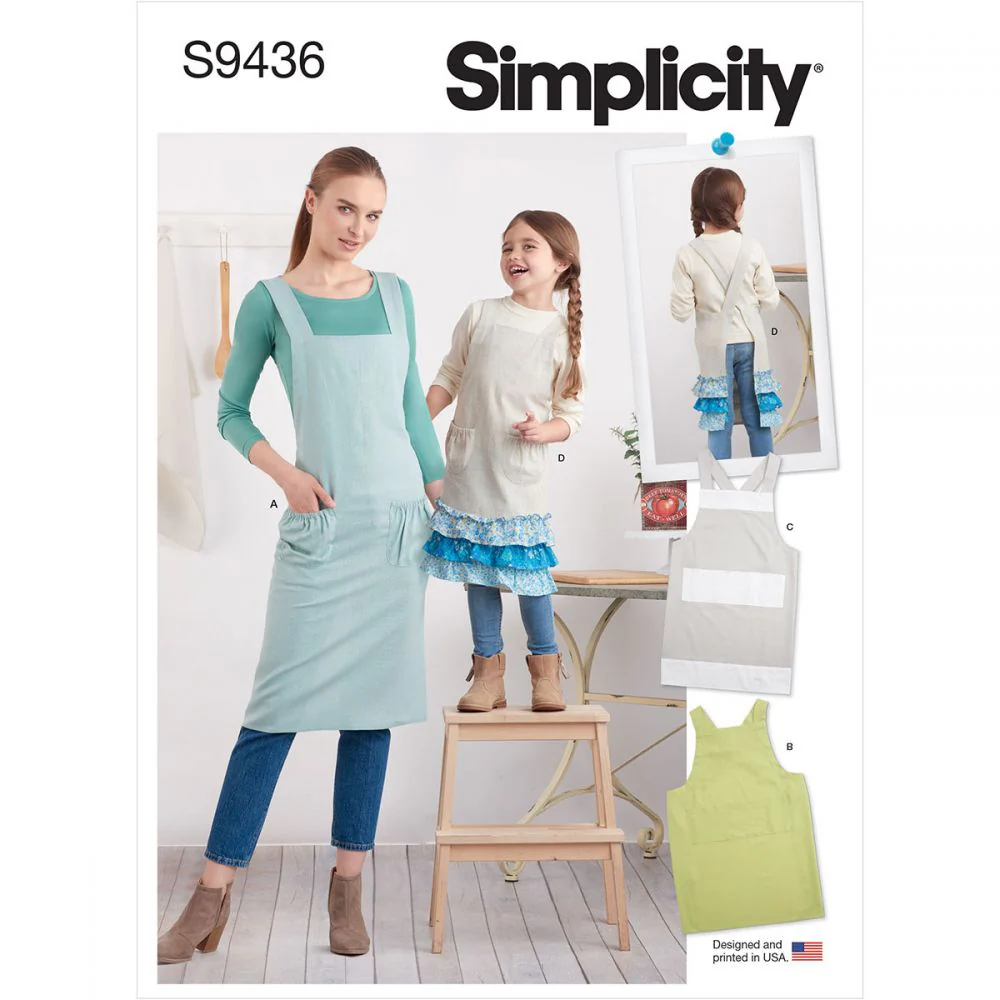 Simplicity Adult/Child Aprons S9436 - Image 2
