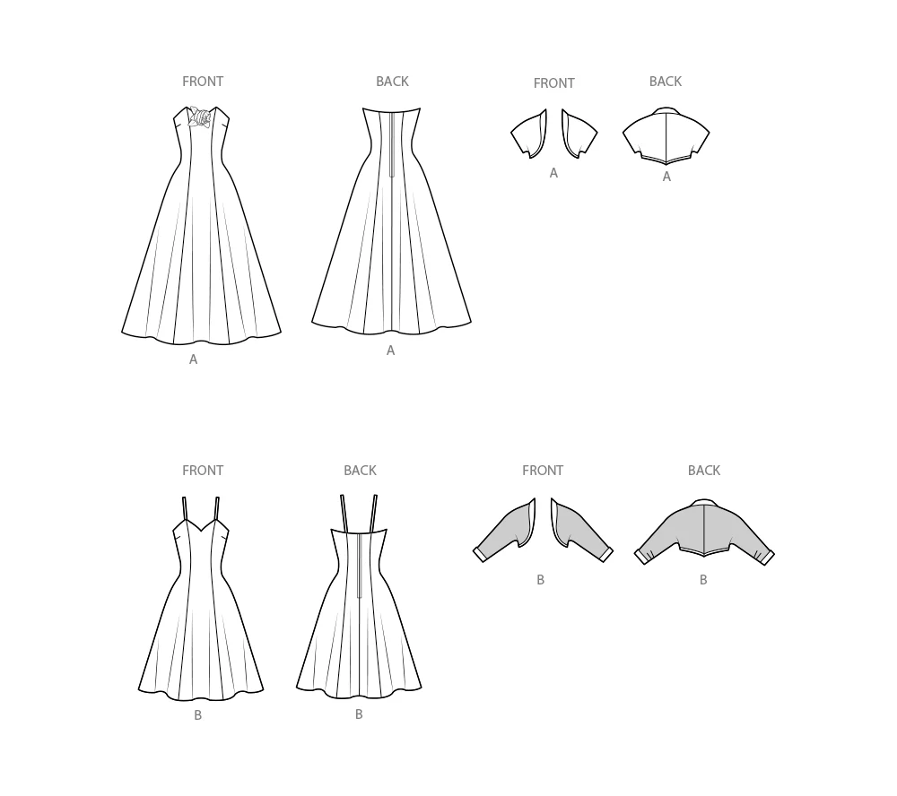 Simplicity Afternoon and Evening Dress and Bolero S3082 - Image 3