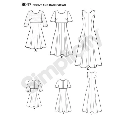Simplicity Amazing Fit Dress S8047 - Image 3