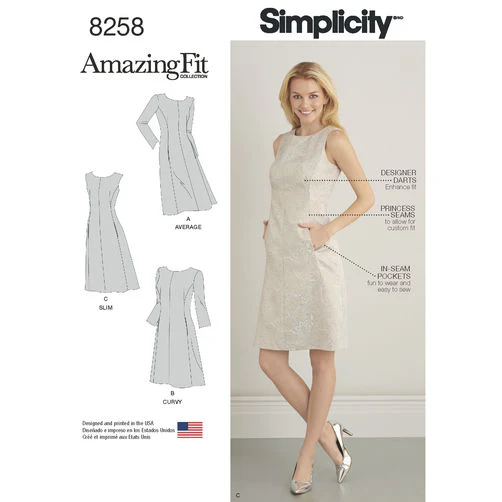 Simplicity Amazing Fit Dress S8258 - Image 2