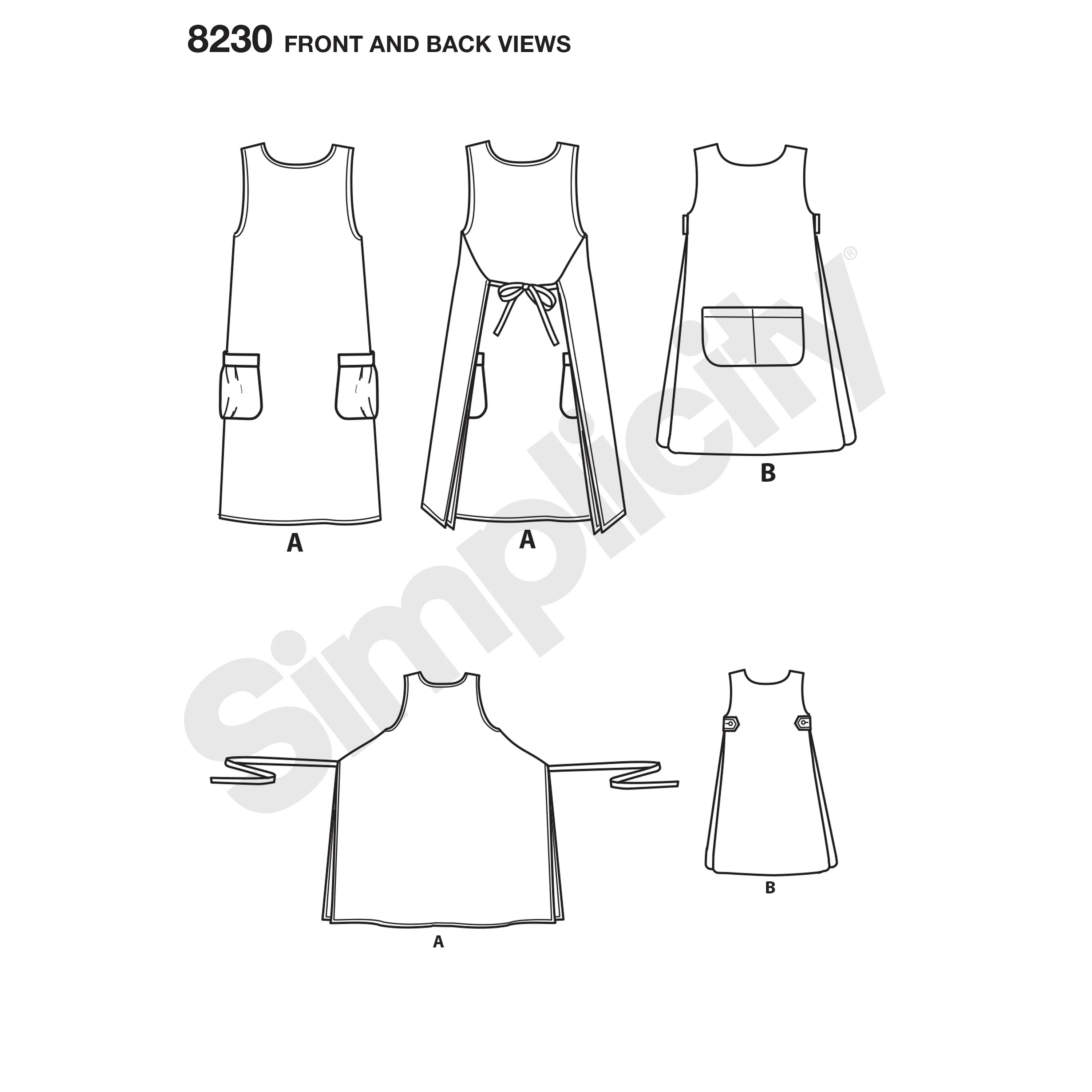 Simplicity Apron Dress and Tabard S8230 - Image 6