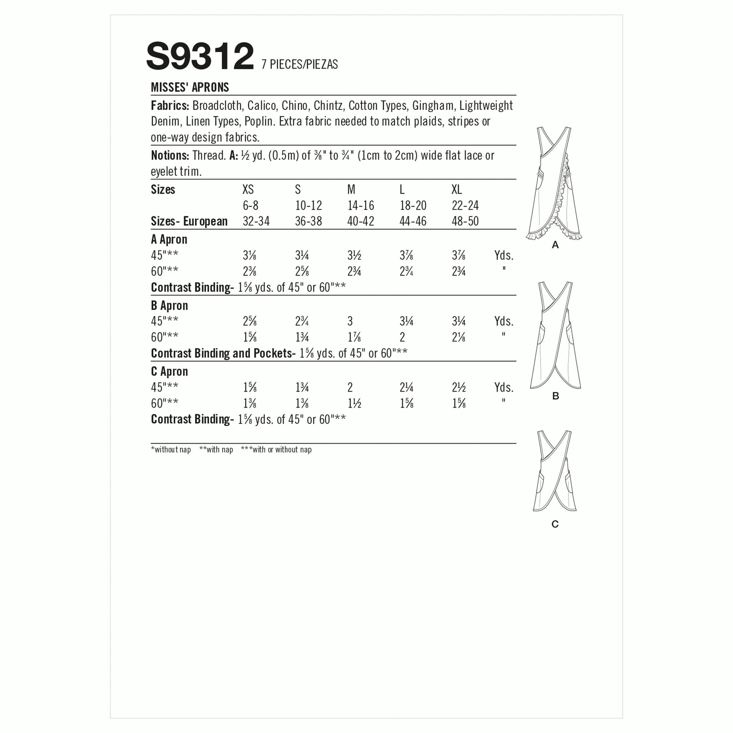 Simplicity Aprons S9312 - Image 6