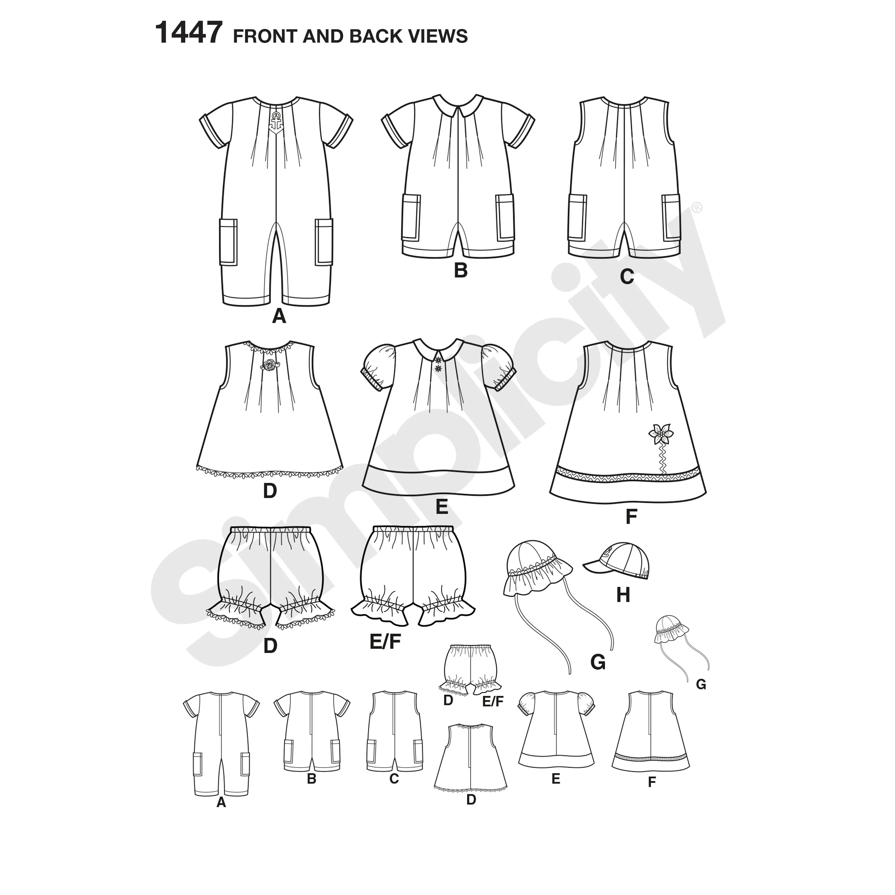 Simplicity Babies' Outfits S1447 - Image 4