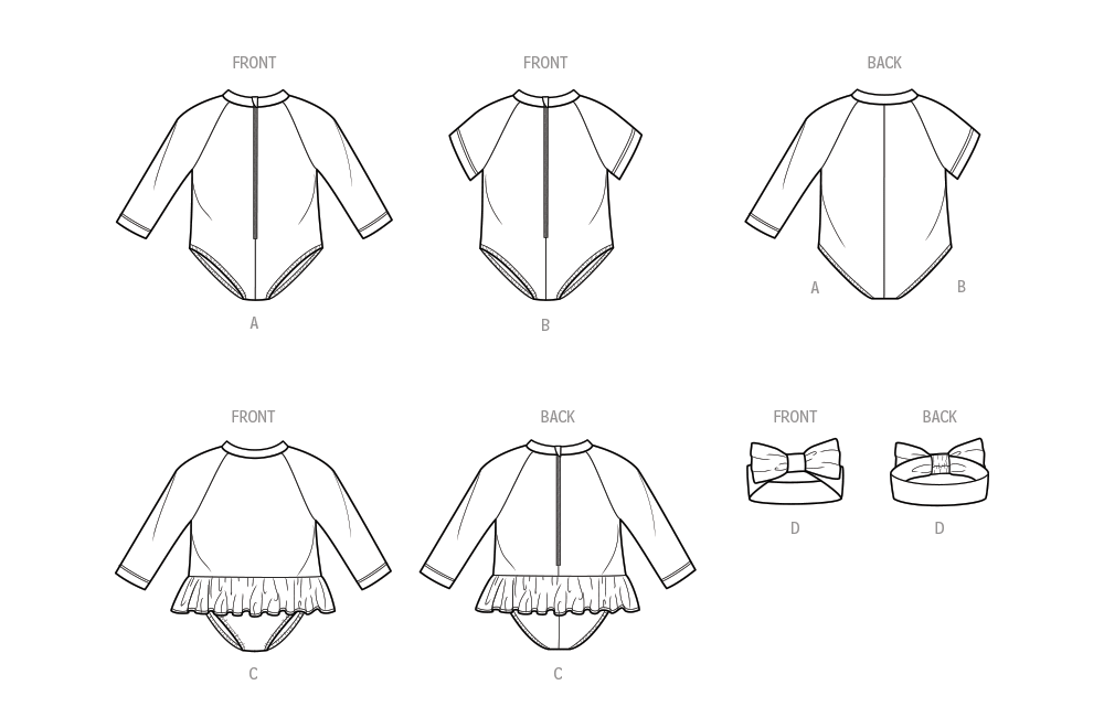 Simplicity Baby Swimsuits S9796 - Image 8