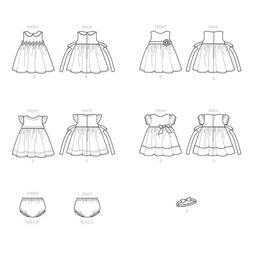 Simplicity Baby's Dress and Panties S9117 - Image 3