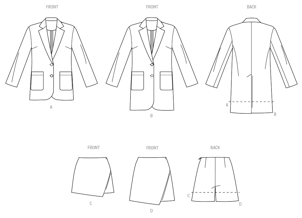 Simplicity Blazer and Skorts S3142 - Image 8