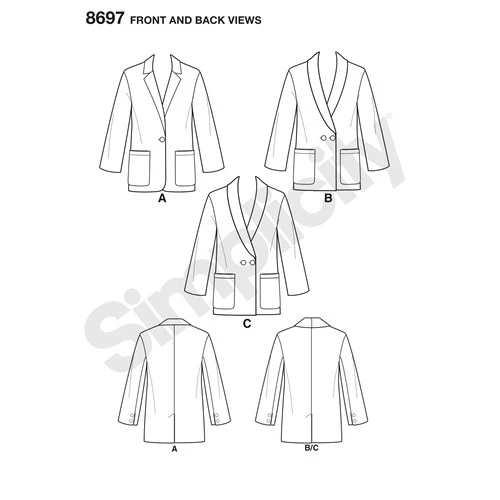 Simplicity Blazer S8697 - Image 6