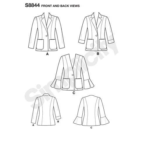 Simplicity Blazer S8844 - Image 4