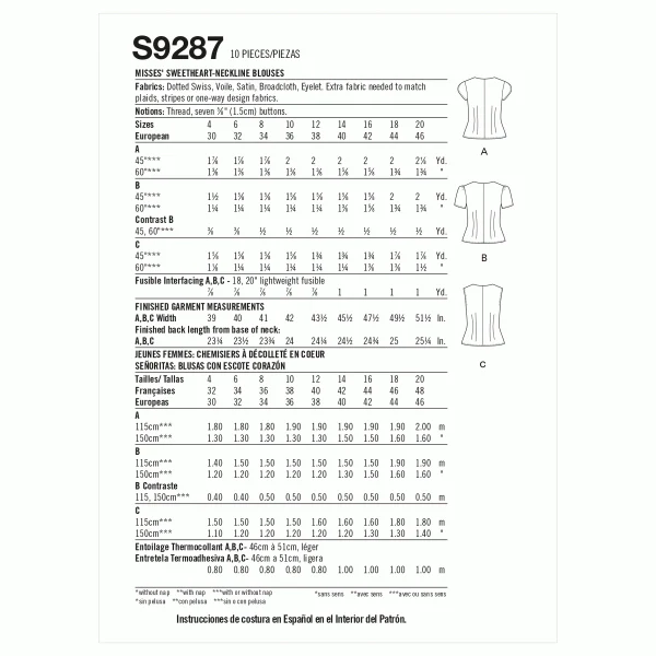 Simplicity Blouses S9287 - Image 4