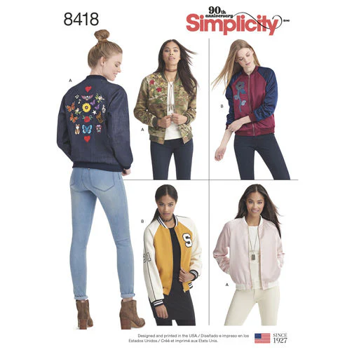 Simplicity Bomber Jacket S8418 - Image 2