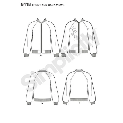 Simplicity Bomber Jacket S8418 - Image 9
