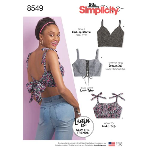 Simplicity Bra Tops S8549 - Image 2