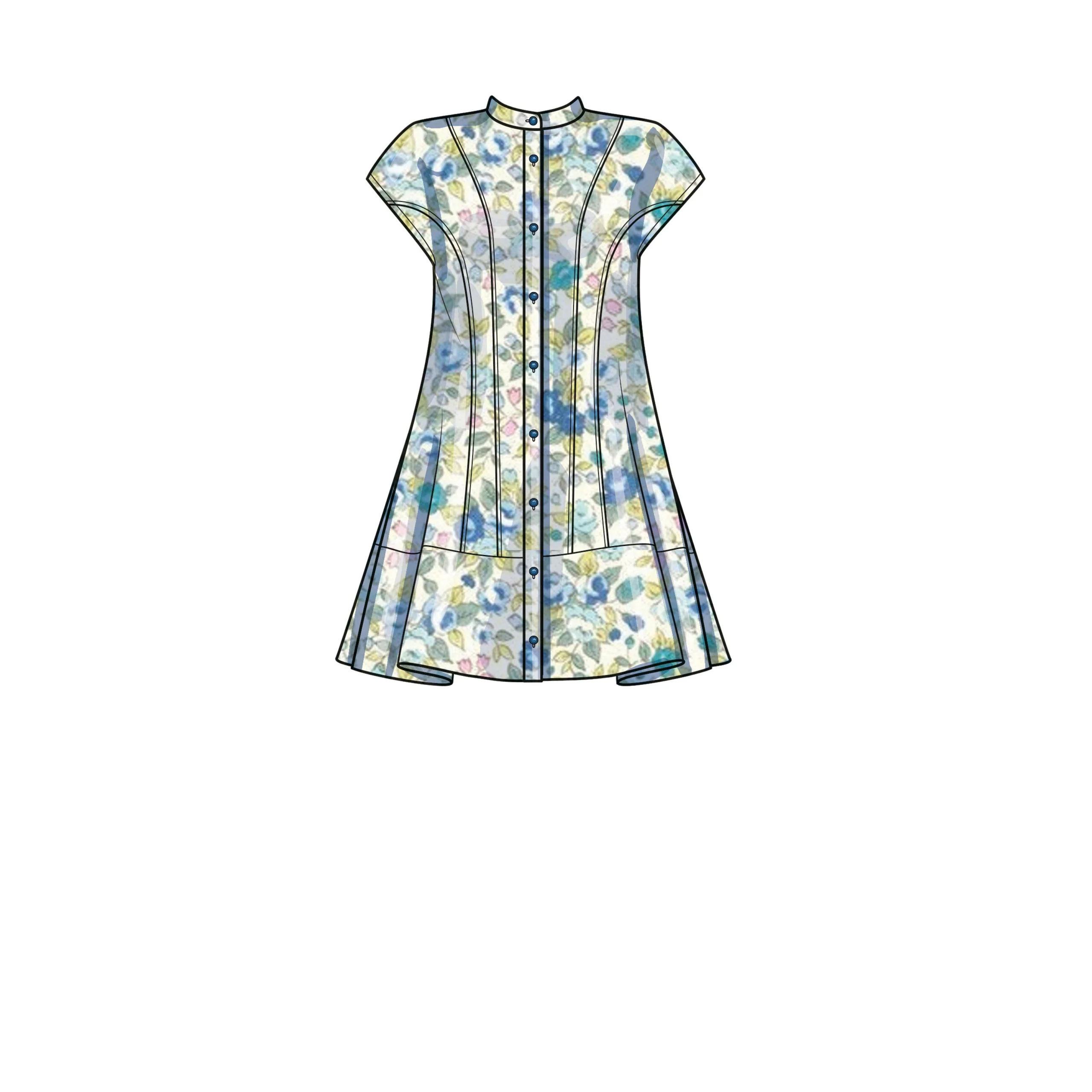 Simplicity Button Down Dresses S9641 - Image 6